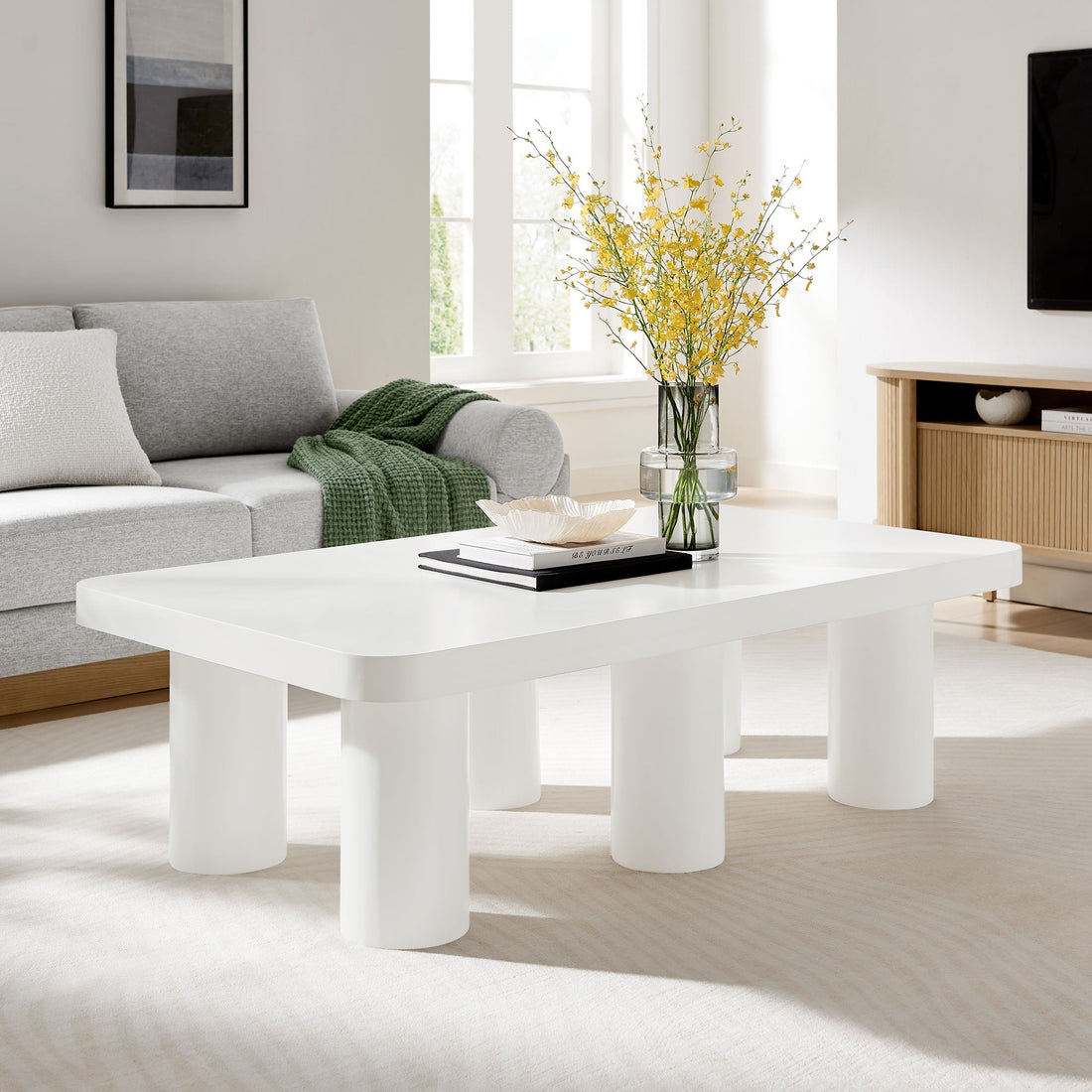 Cleo 54” Rectangular Coffee Table by Modway