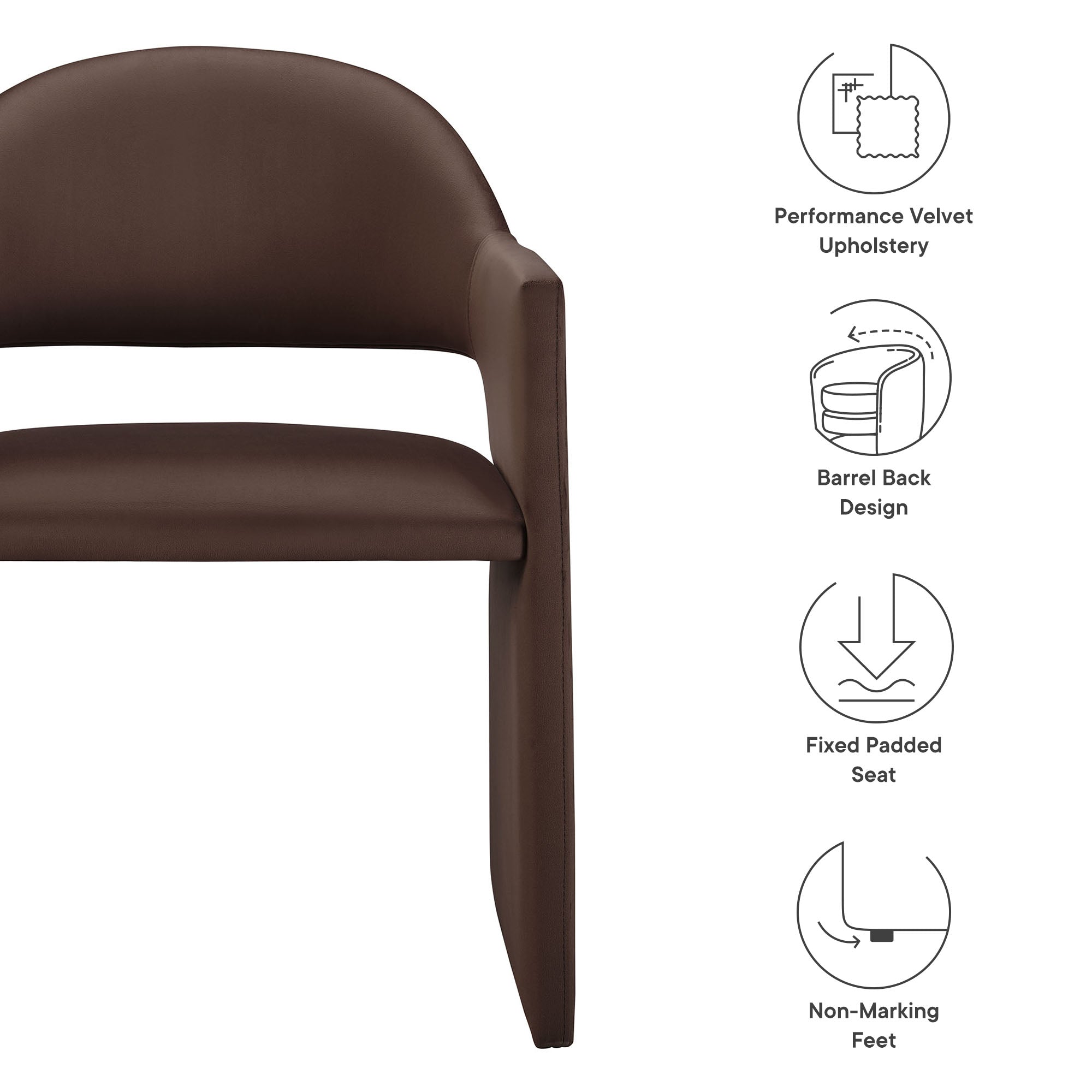 Talia Dining Armchair by Modway
