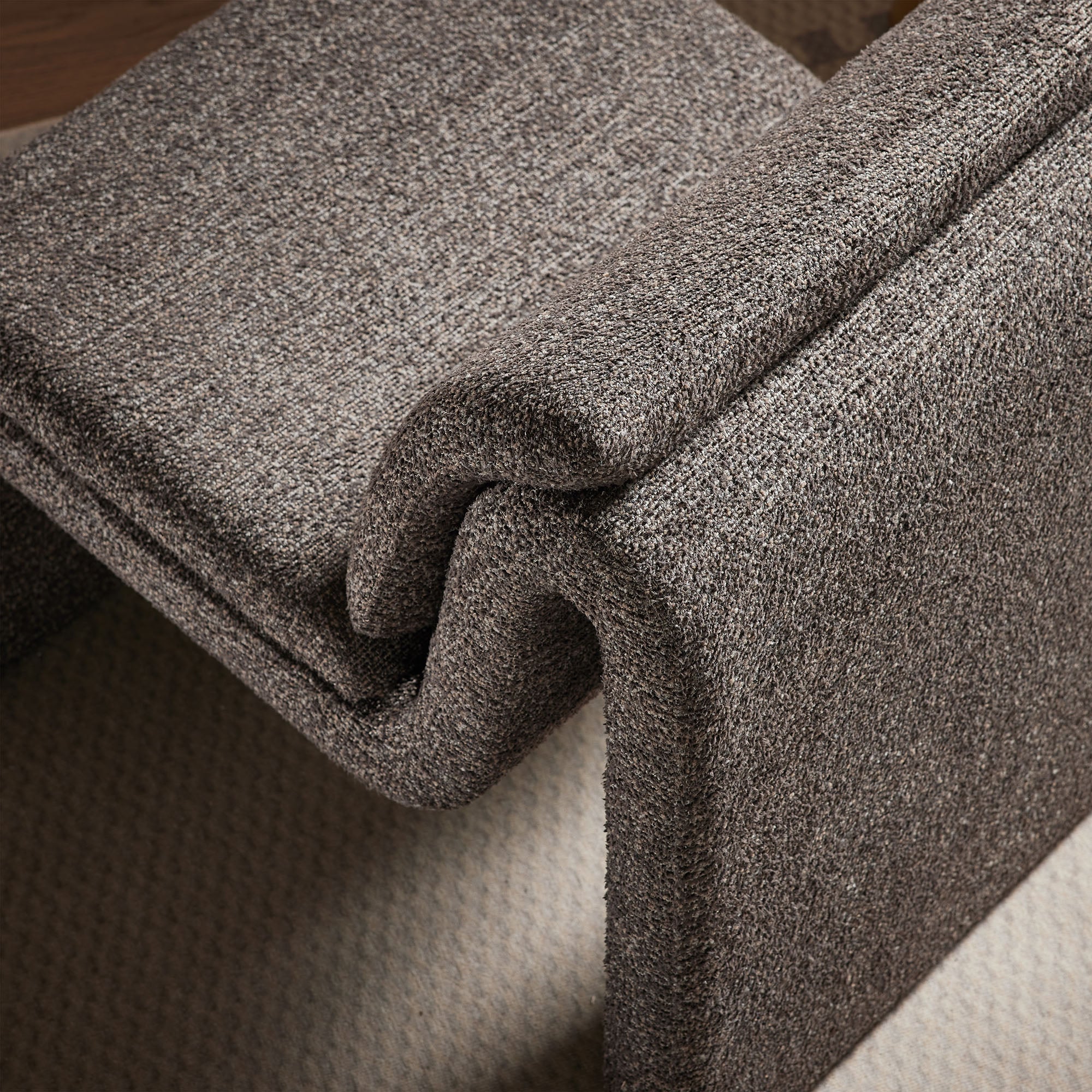 Dune Boucle Upholstered Armless Accent Chair by Modway