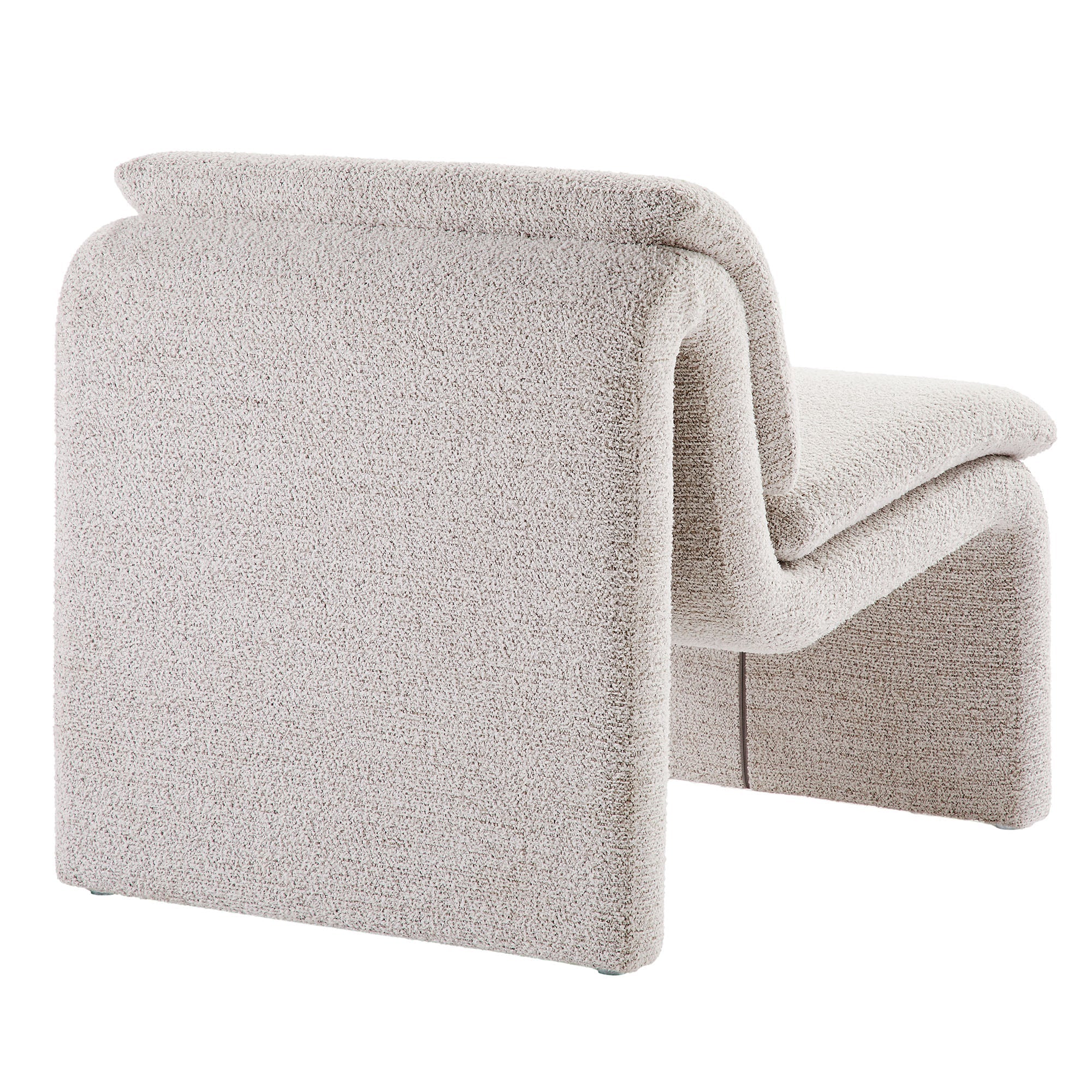 Dune Boucle Upholstered Armless Accent Chair by Modway