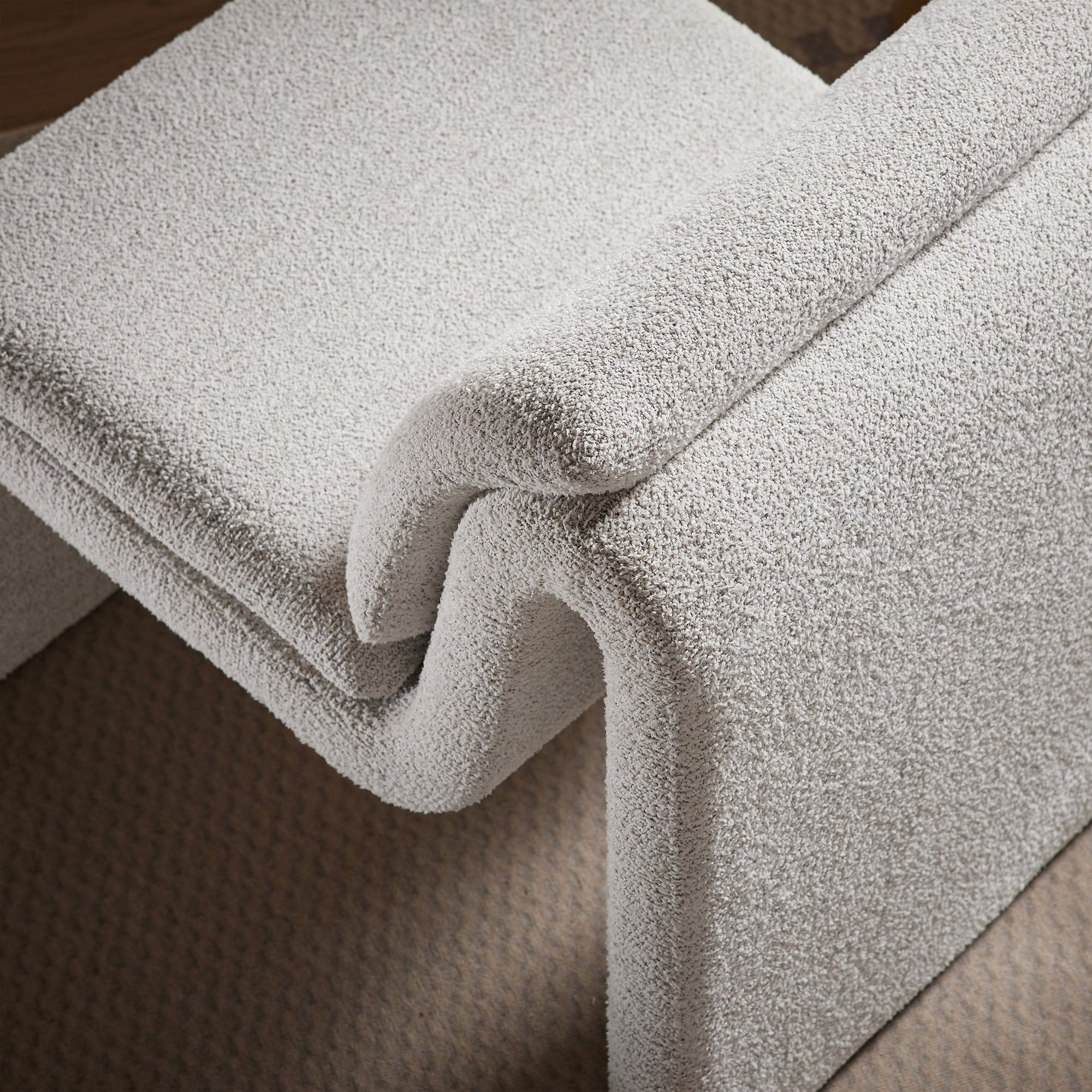 Dune Boucle Upholstered Armless Accent Chair by Modway