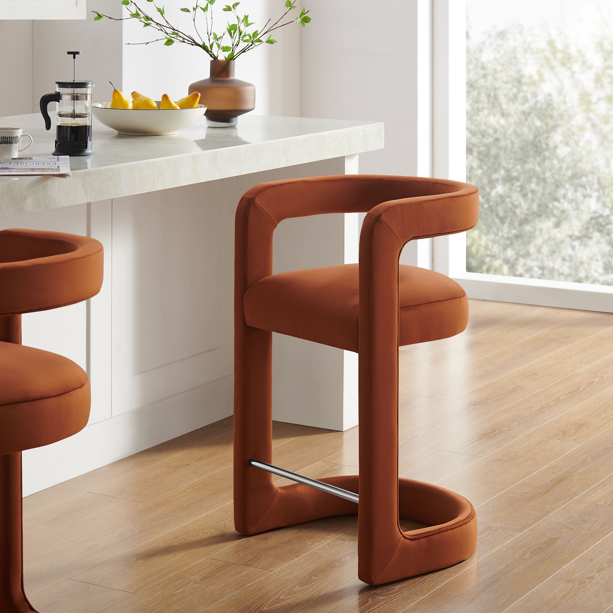 Winslow Performance Velvet Counter Stool by Modway