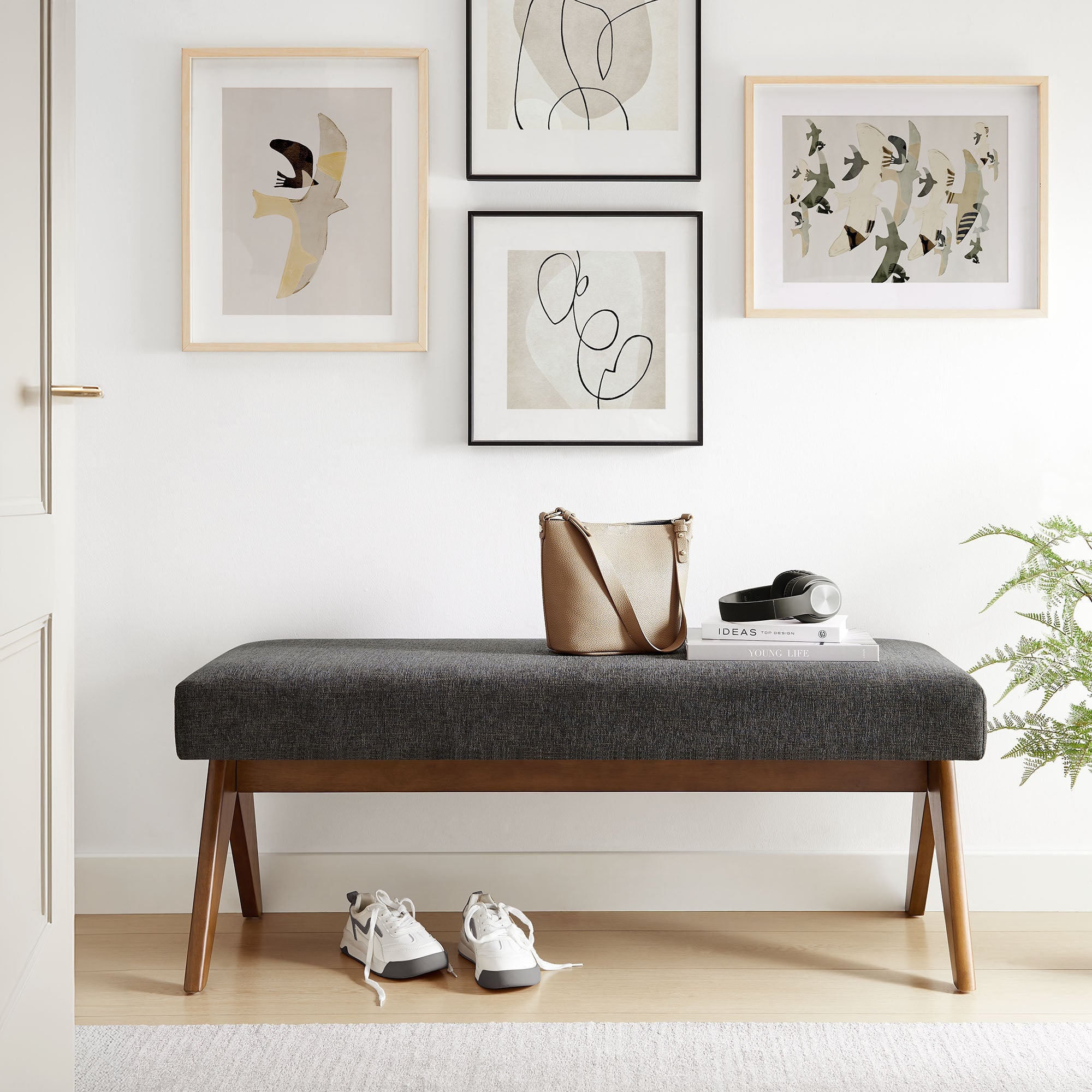Lyra Upholstered Bench by Modway