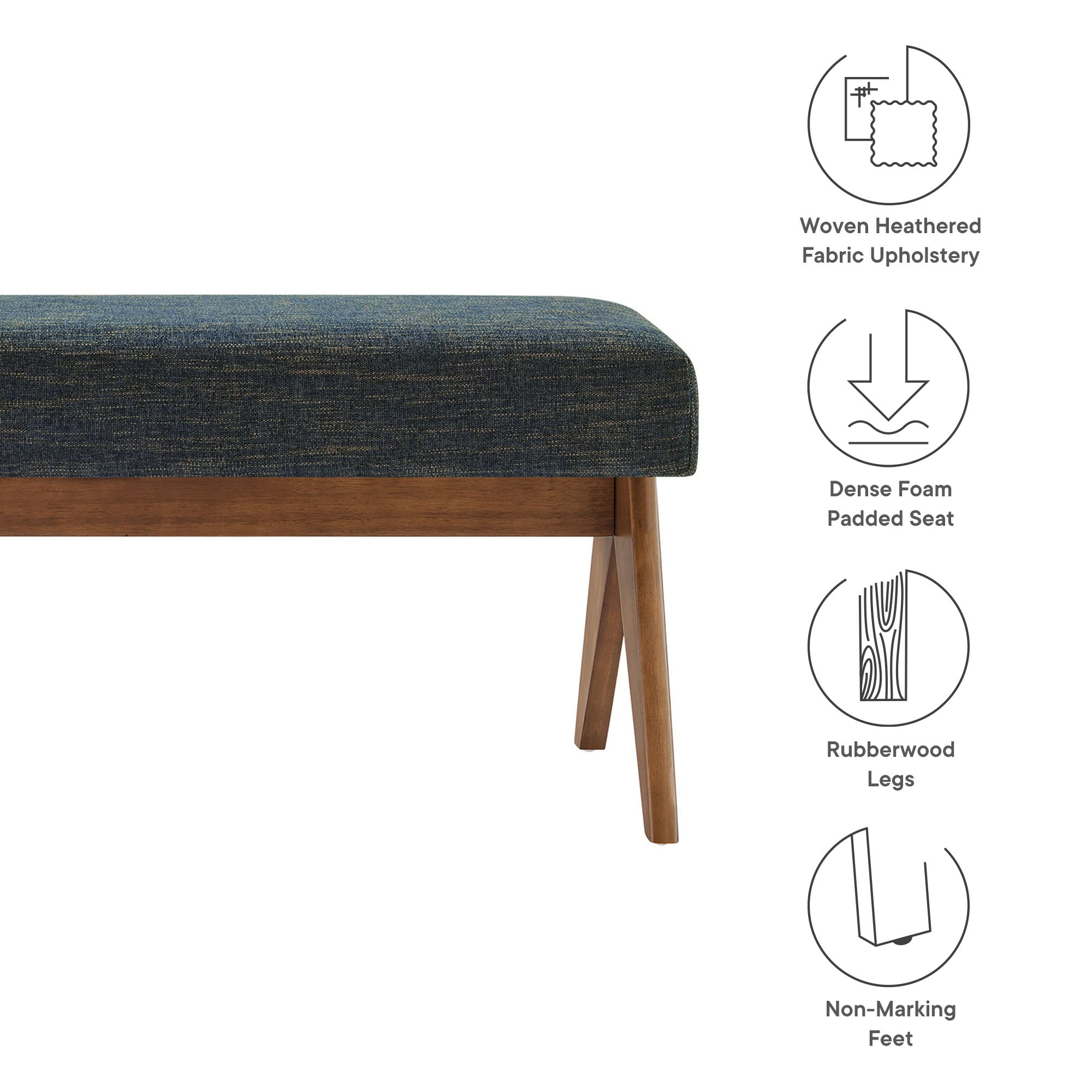 Lyra Upholstered Bench by Modway