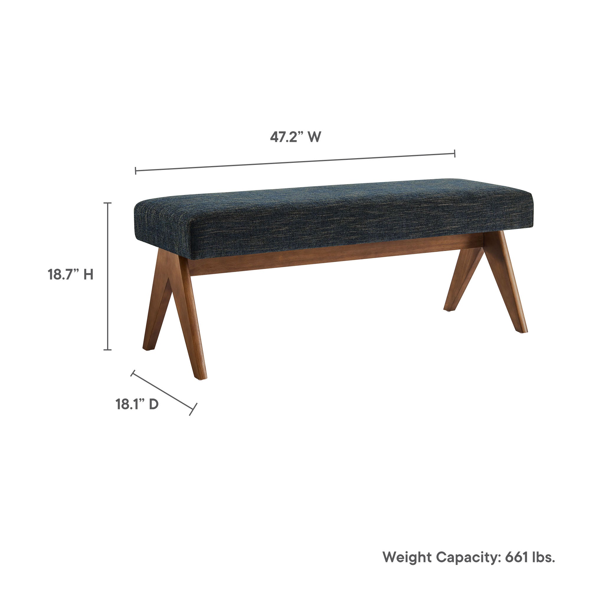 Lyra Upholstered Bench by Modway