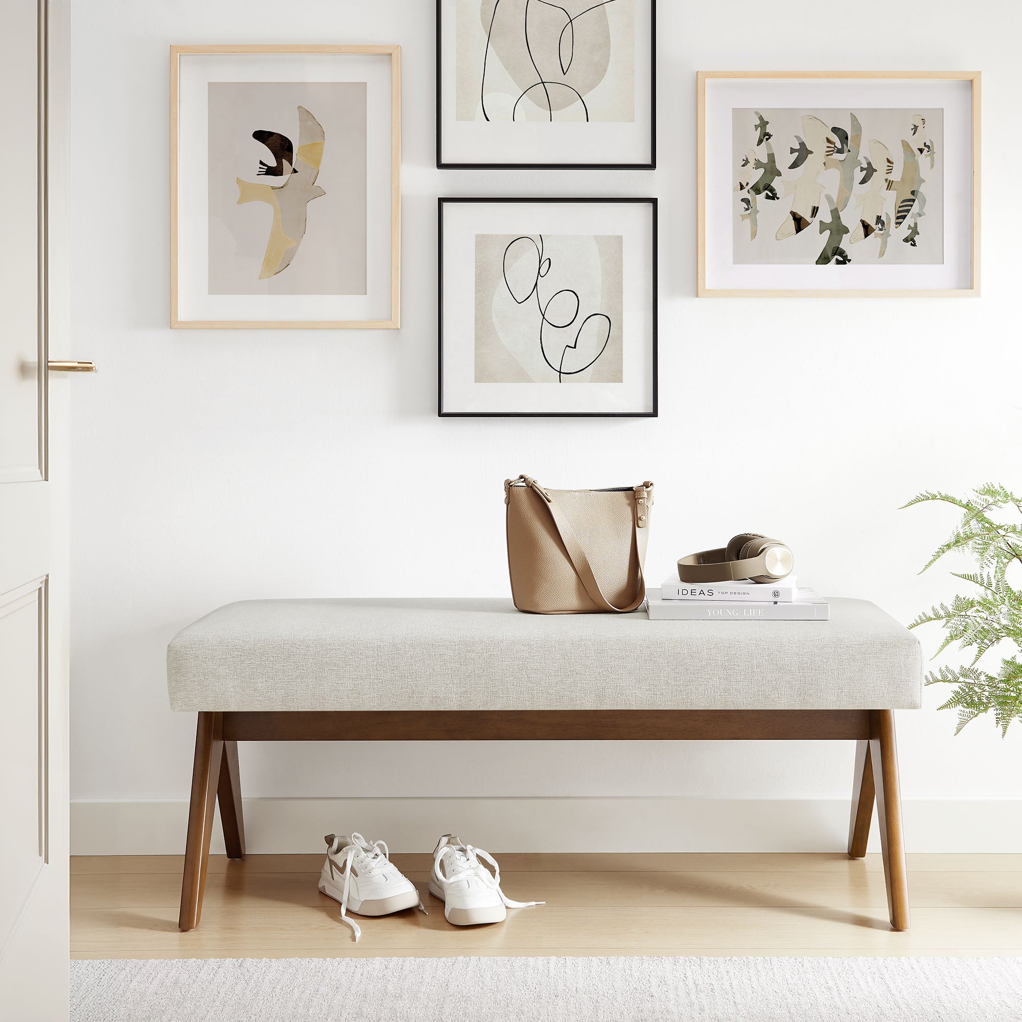 Lyra Upholstered Bench by Modway