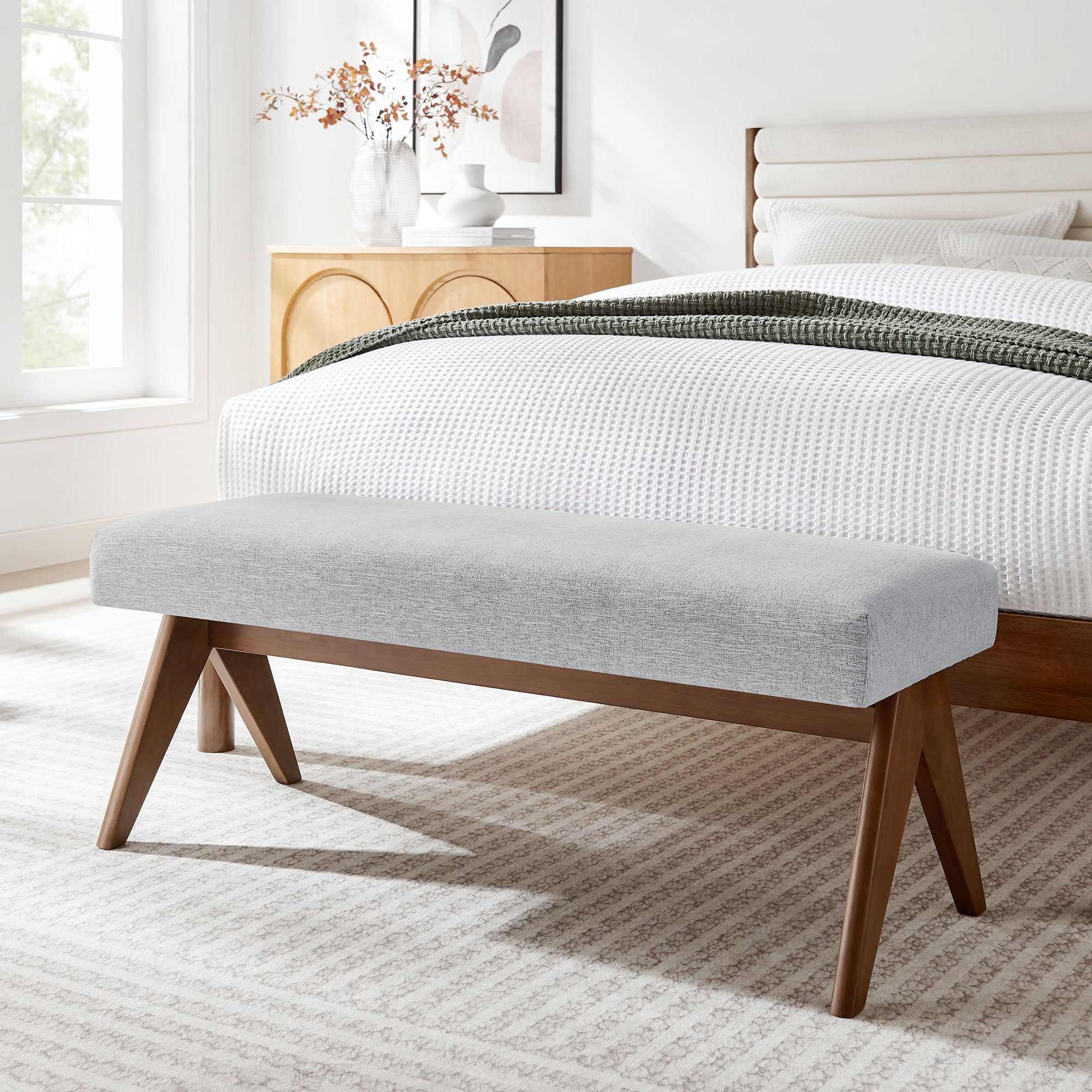 Lyra Upholstered Bench by Modway