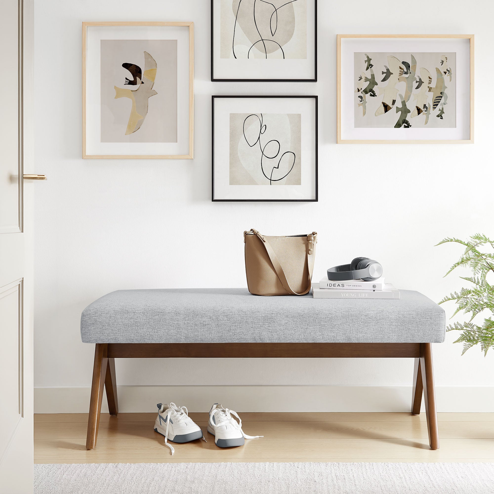 Lyra Upholstered Bench by Modway