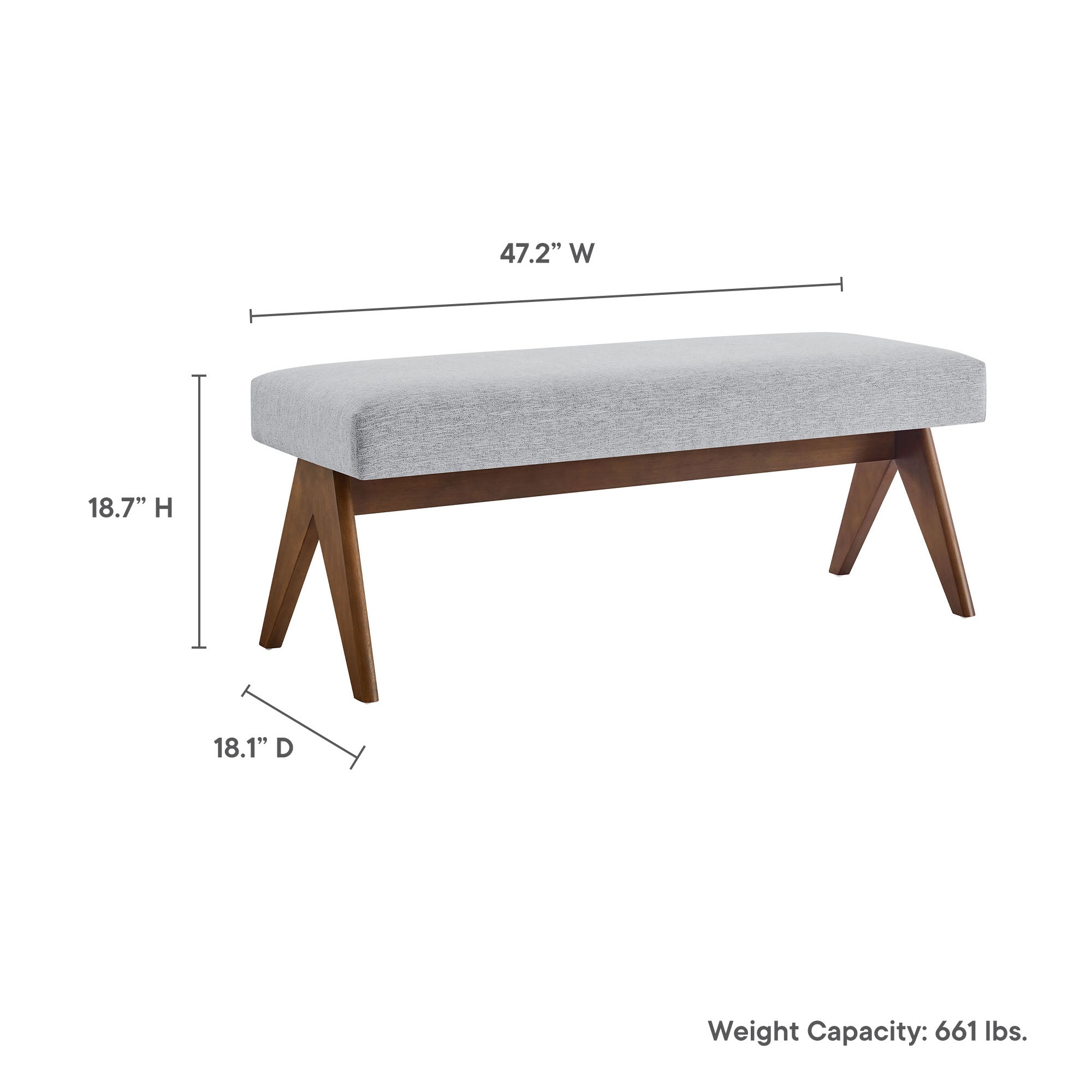 Lyra Upholstered Bench by Modway