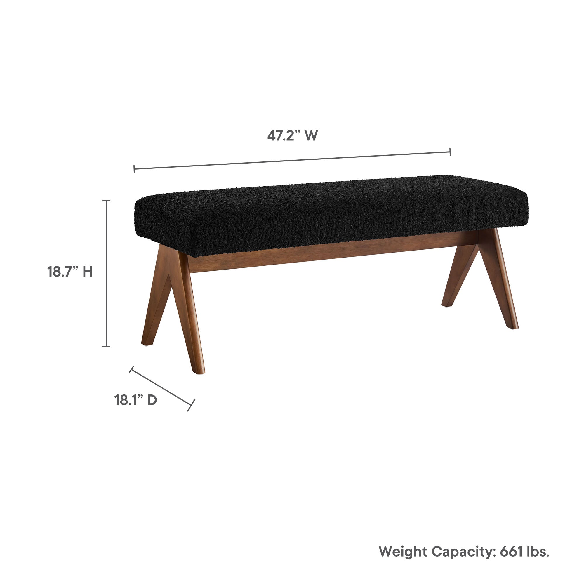 Lyra Upholstered Bench by Modway