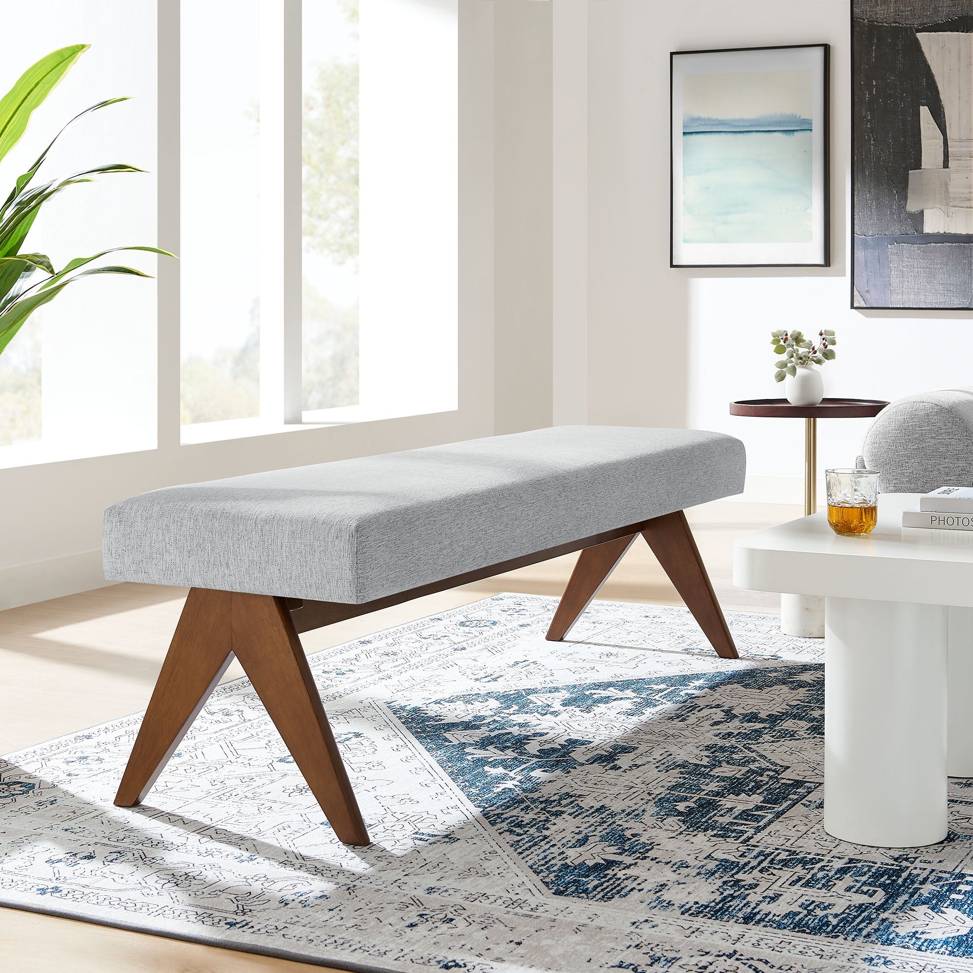 Lyra Upholstered Bench by Modway