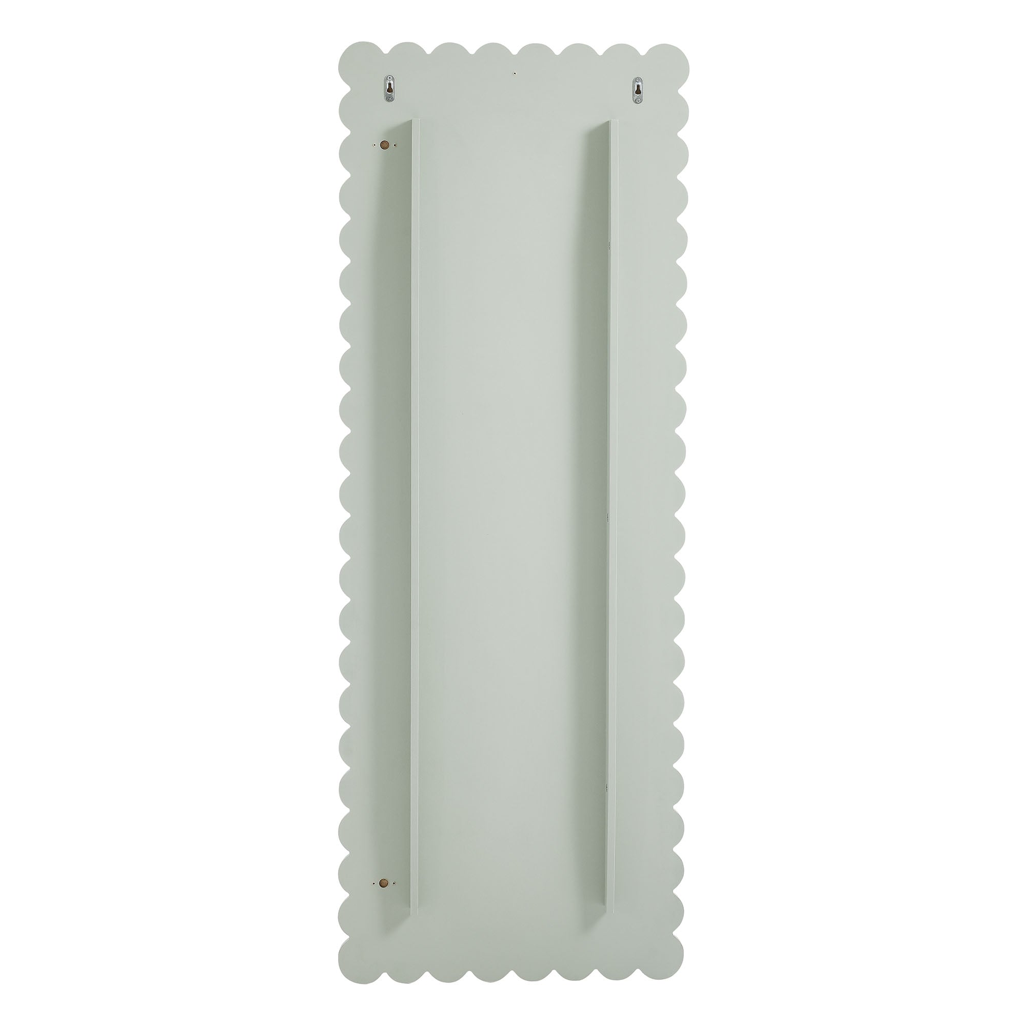 Emmeline Scalloped Rectangle Floor Mirror by Modway