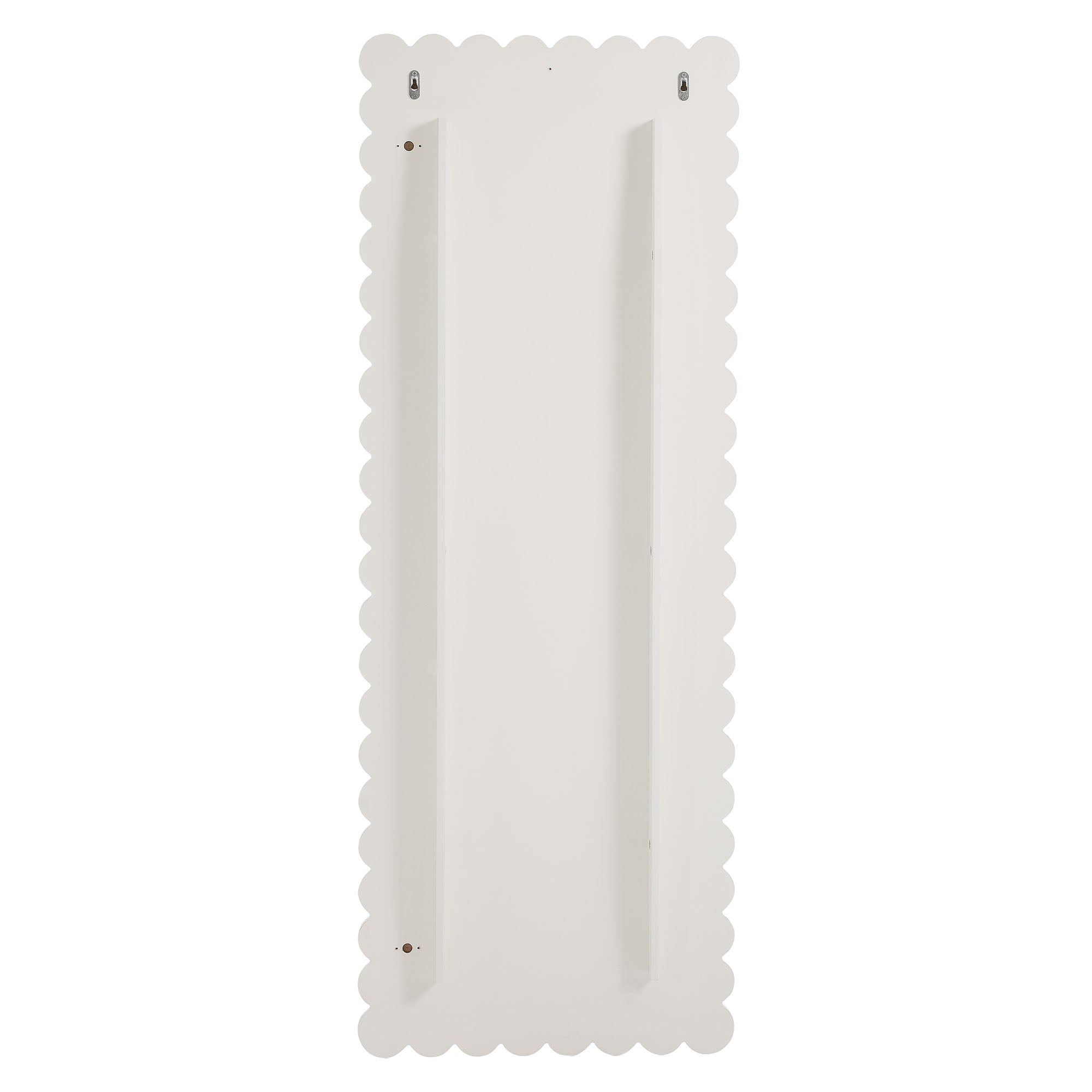 Emmeline Scalloped Rectangle Floor Mirror by Modway