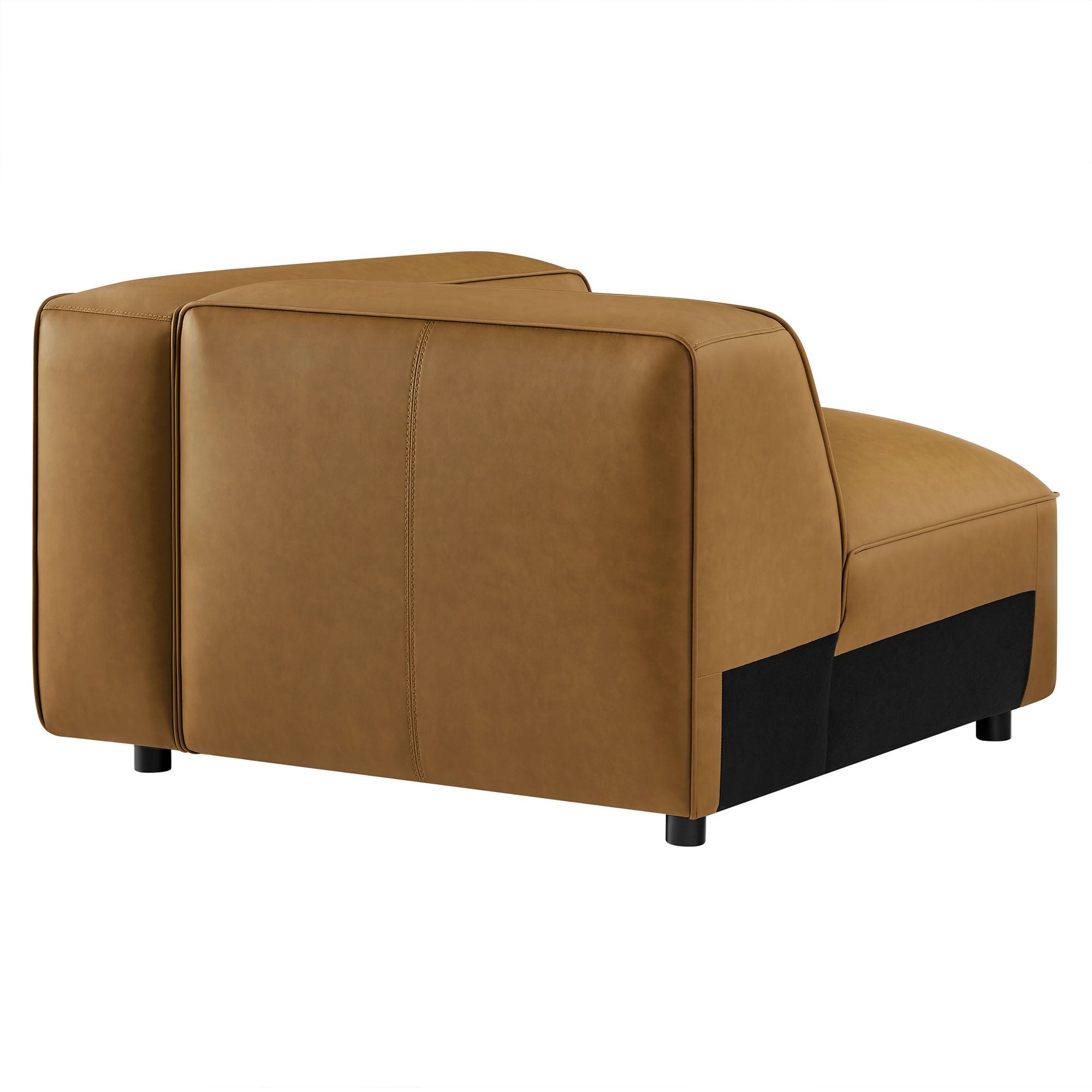 Auren Upholstered Vegan Leather Modular Right Armchair by Modway