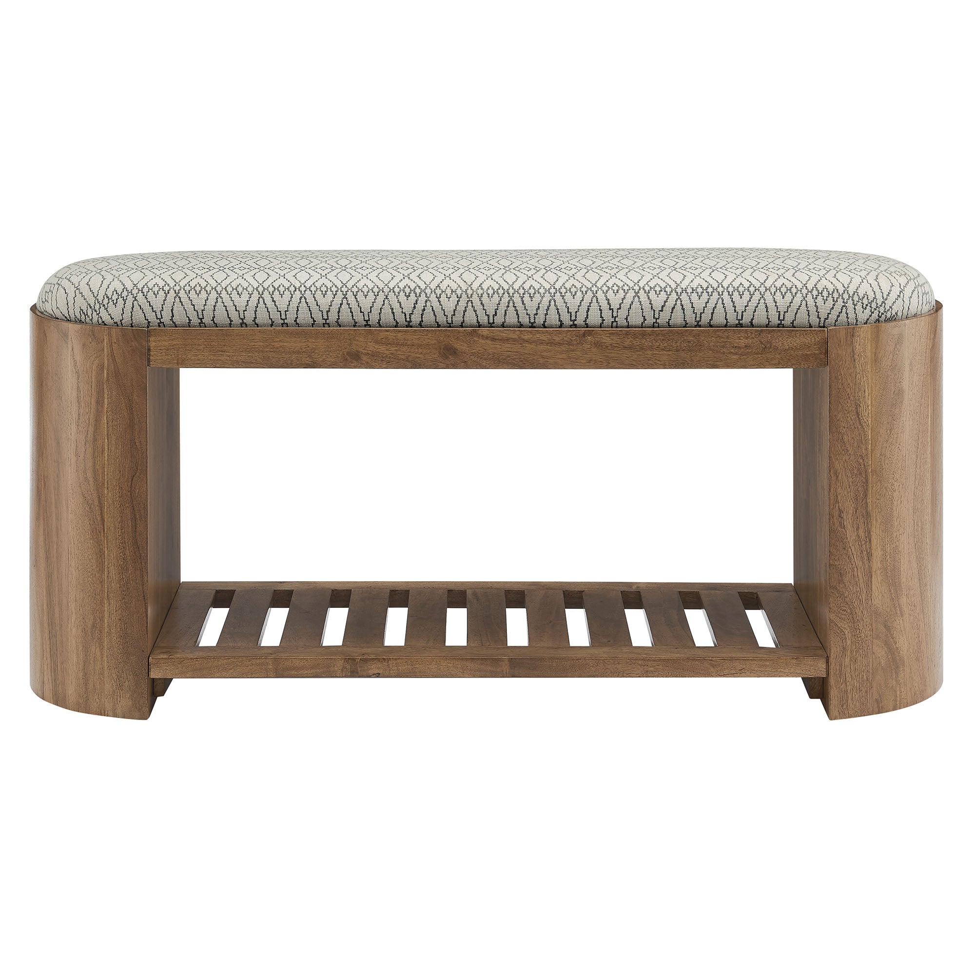 Ashby 45" Geometric Upholstered Bench by Modway