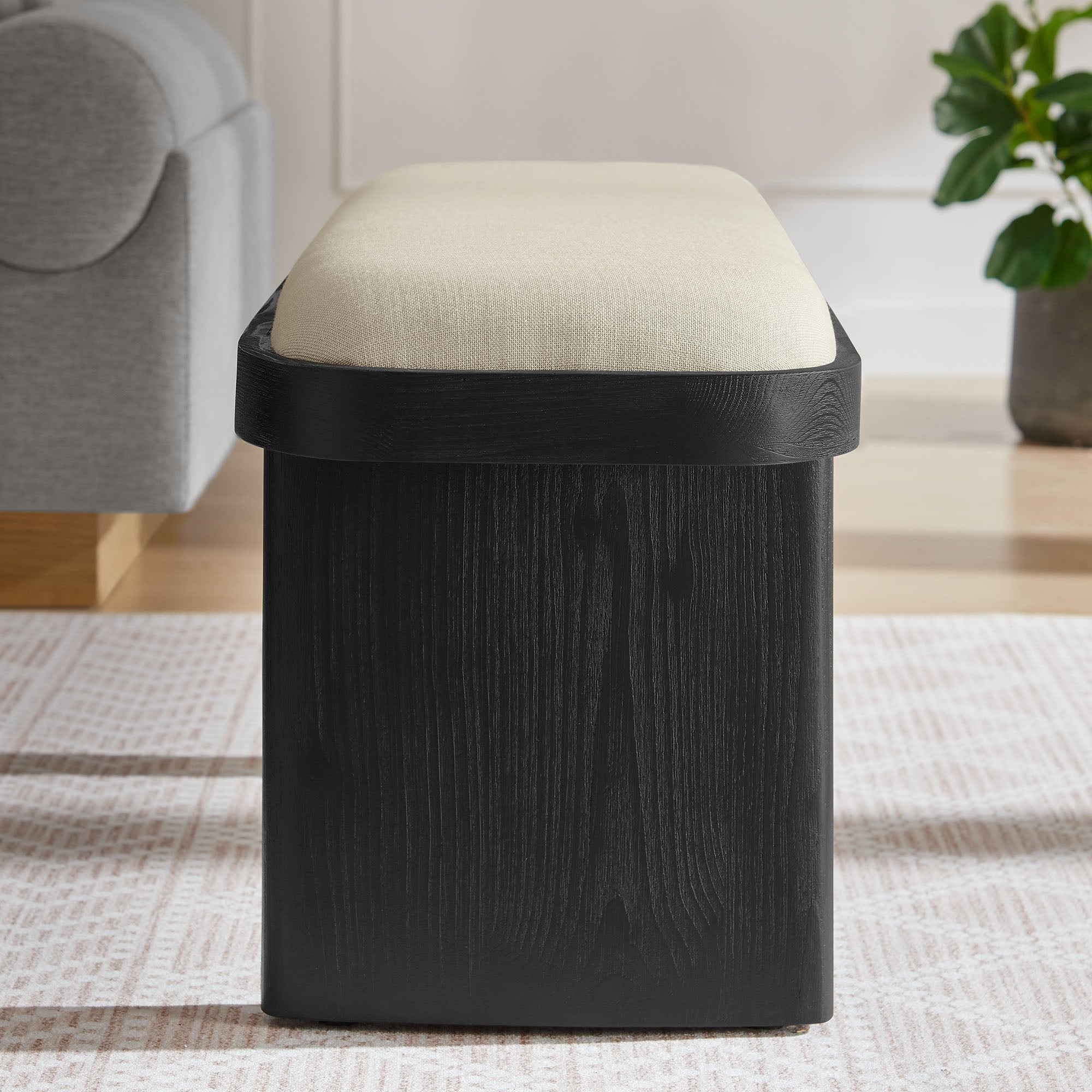 Iver 43" Upholstered Wood Accent Bench by Modway