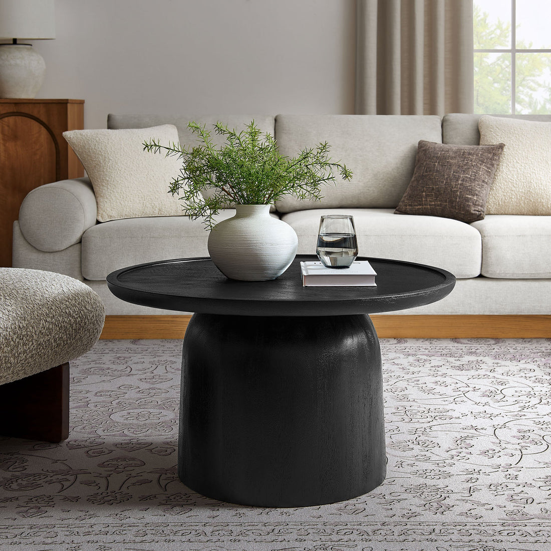 Holloway 30" Round Wood Coffee Table by Modway