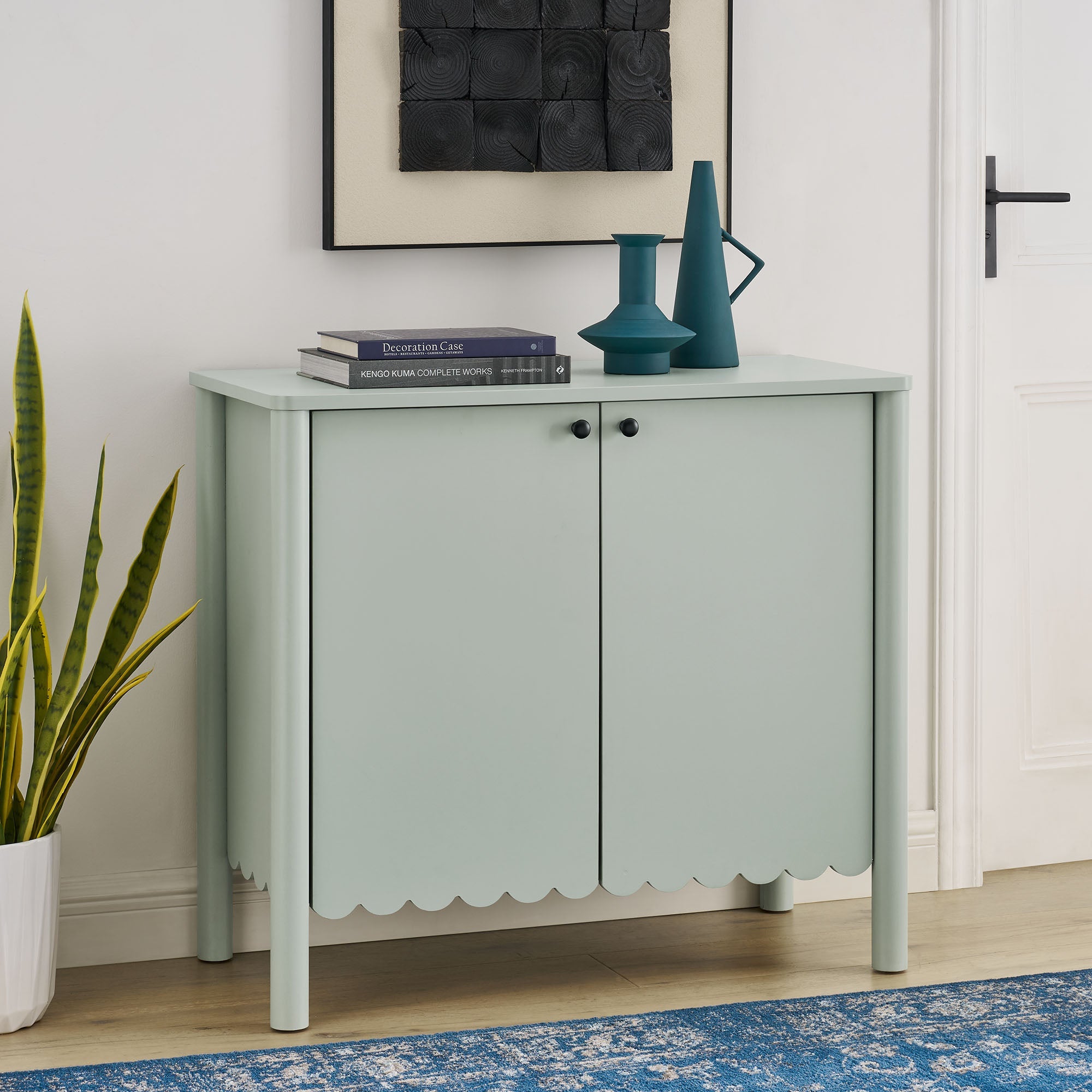 Emmeline 35" 2-Door Scalloped Sideboard Cabinet by Modway