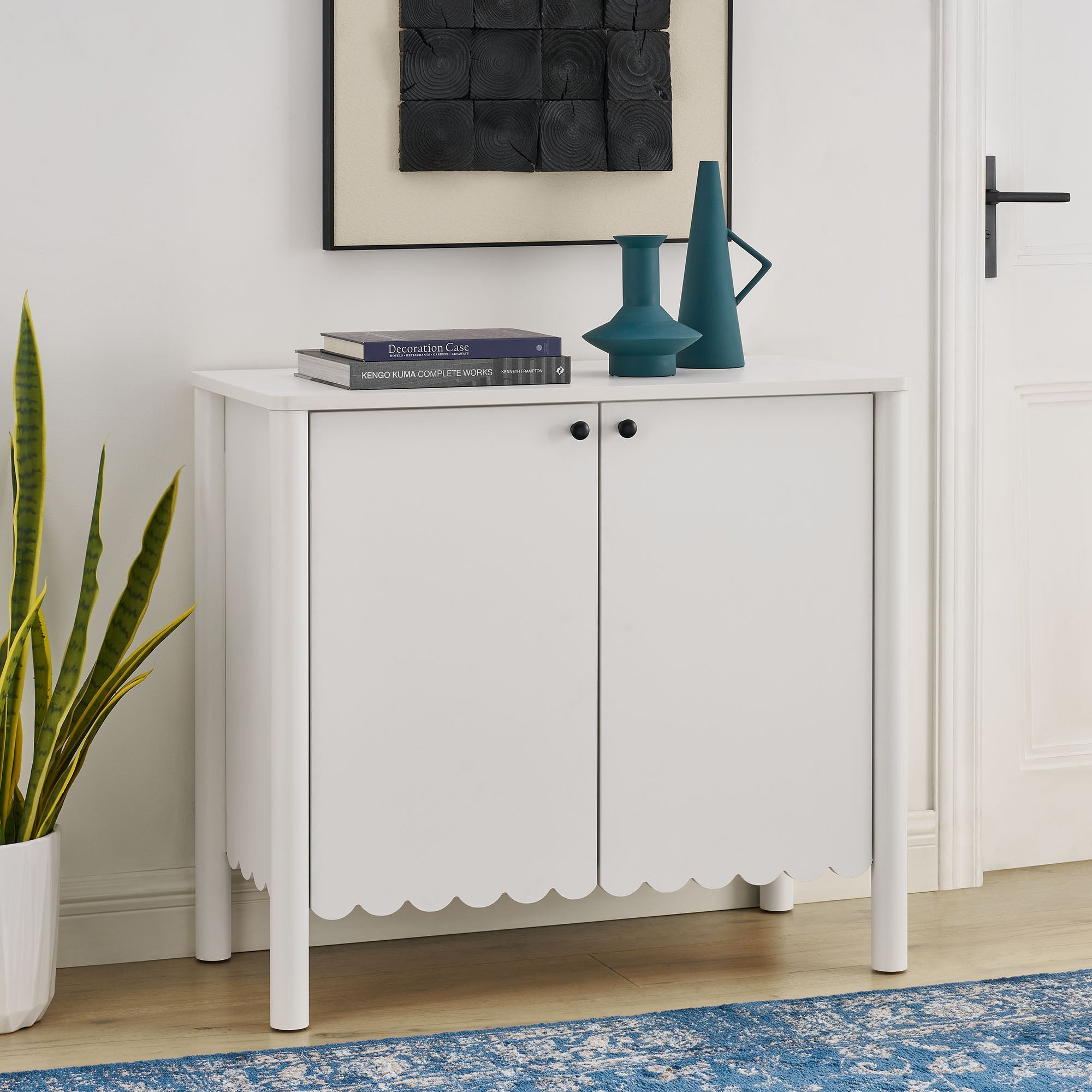 Emmeline 35" 2-Door Scalloped Sideboard Cabinet by Modway