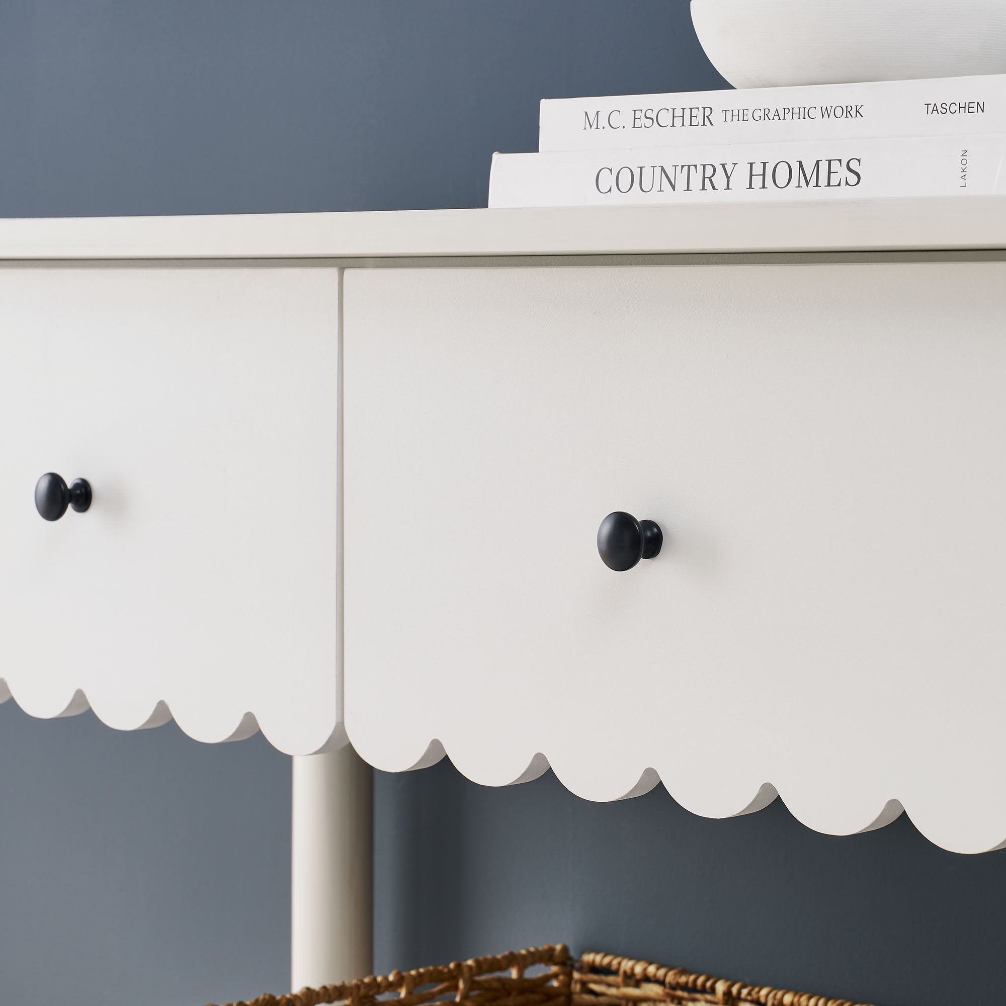 Emmeline 3-Drawer Scalloped Console Table by Modway