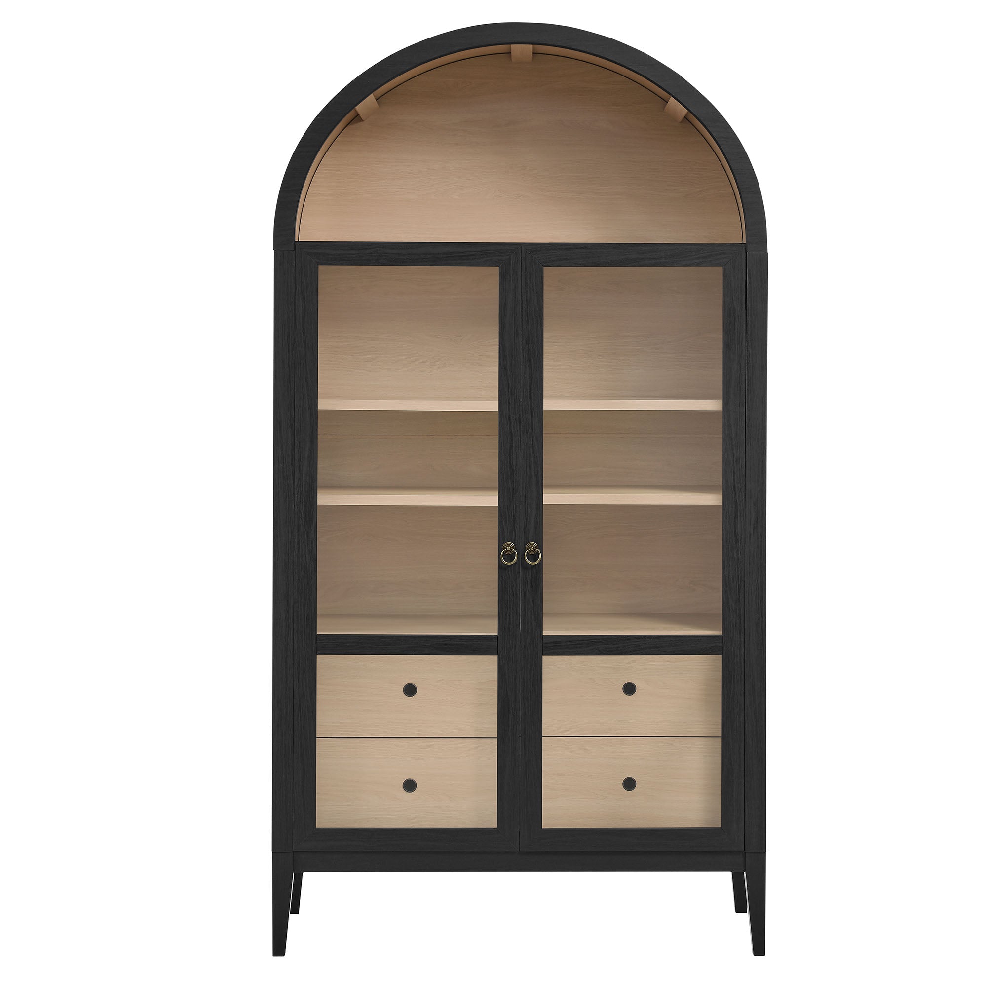Nolan 74" Tall Arched Storage Display Cabinet by Modway
