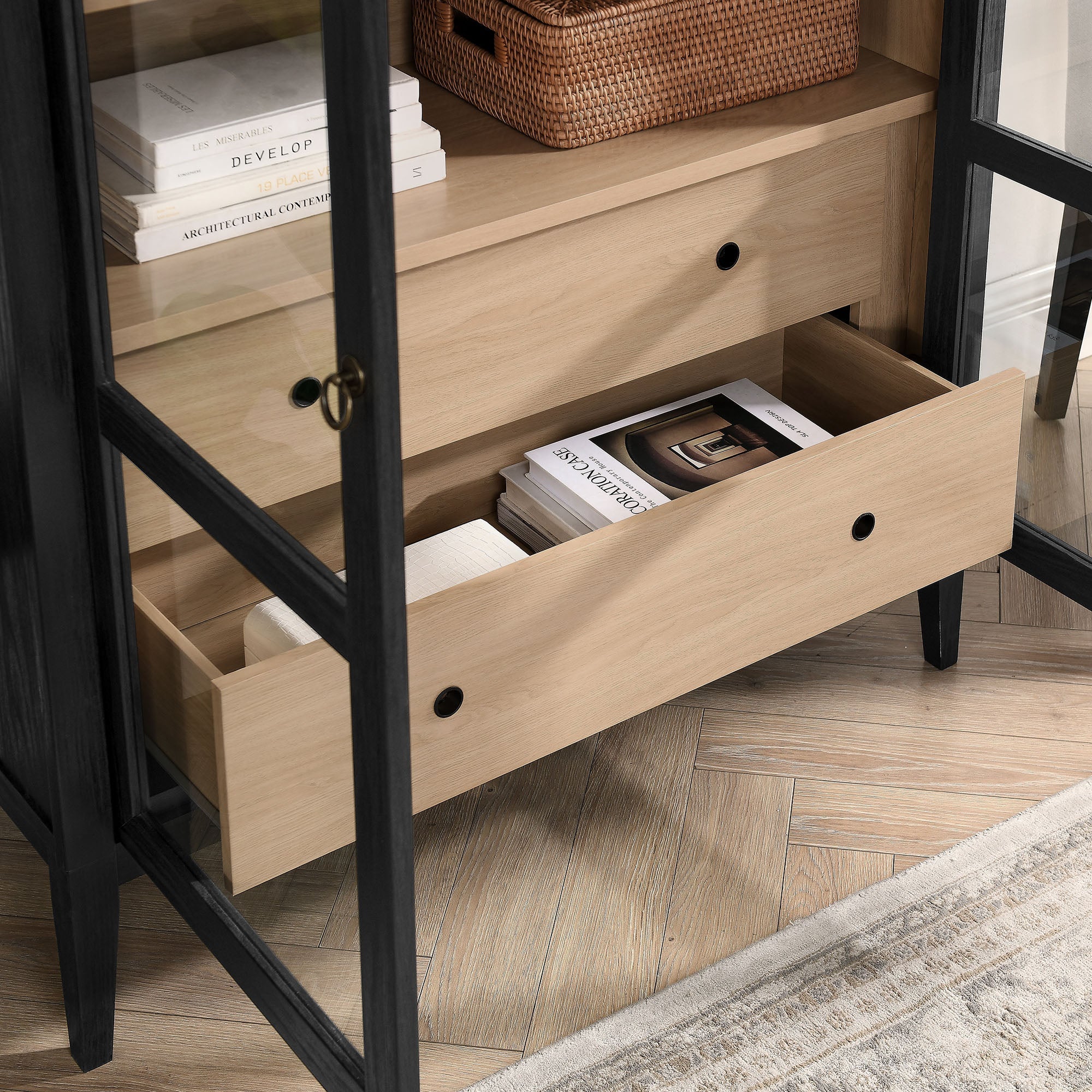 Nolan 74" Tall Arched Storage Display Cabinet by Modway