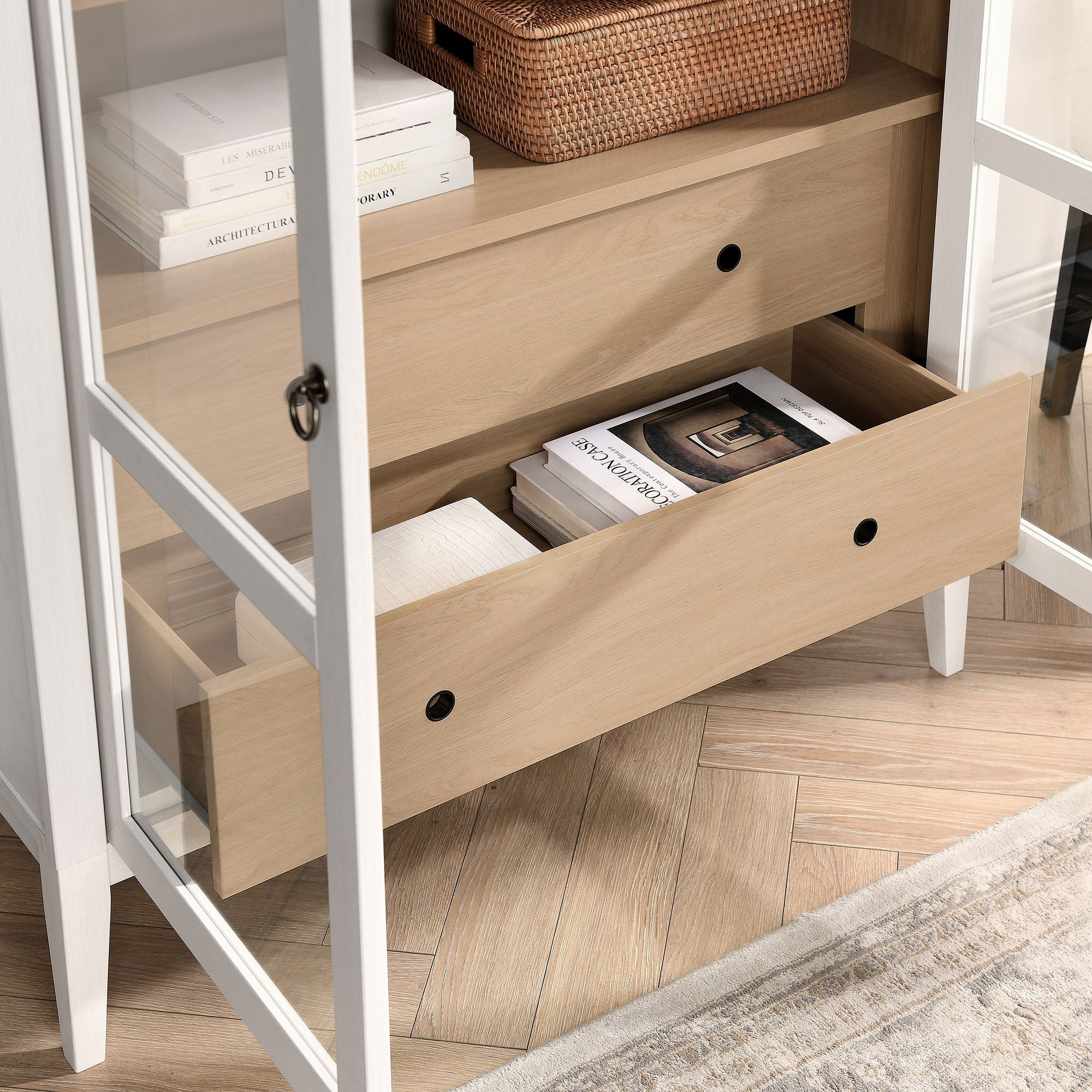 Nolan 74" Tall Arched Storage Display Cabinet by Modway