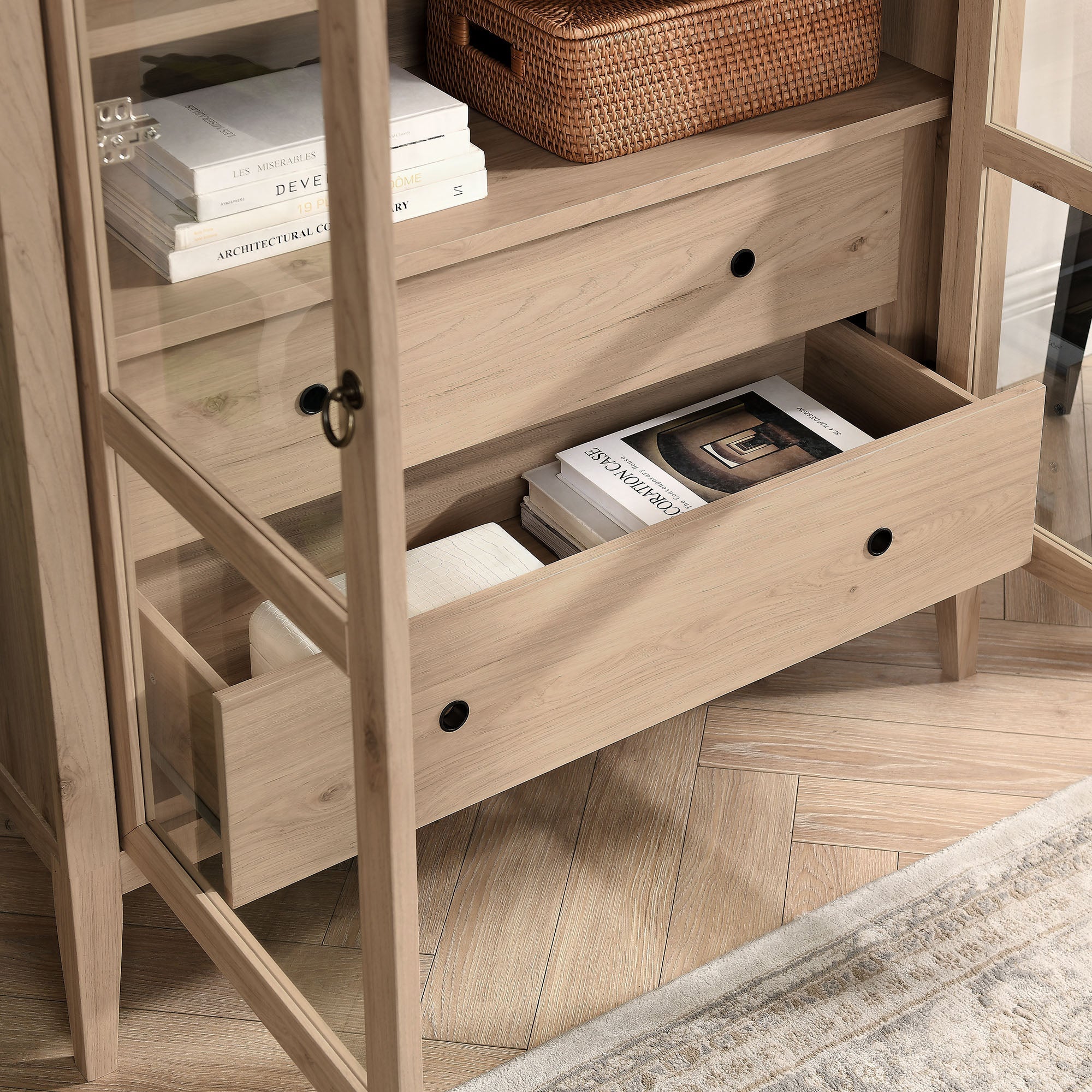 Nolan 74" Tall Arched Storage Display Cabinet by Modway