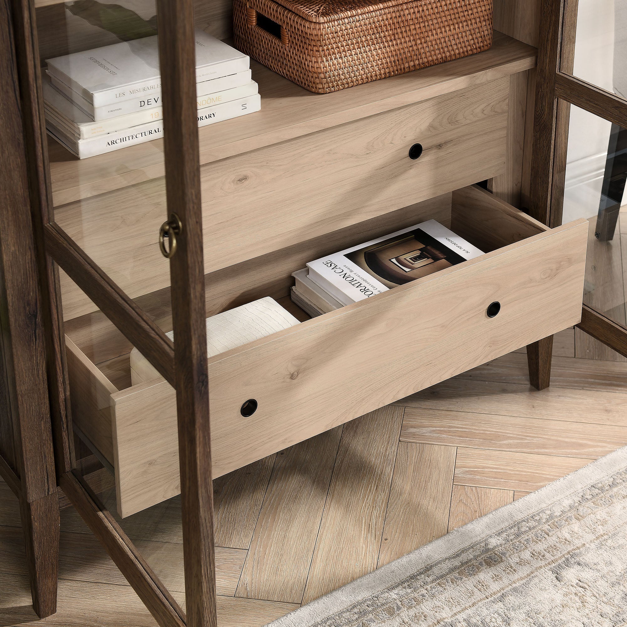 Nolan 74" Tall Arched Storage Display Cabinet by Modway