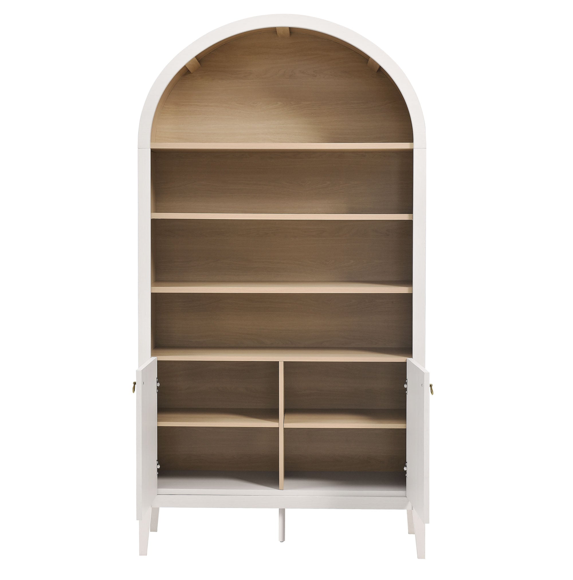 Nolan 74" Tall Arched Storage Display Cabinet Bookshelf by Modway