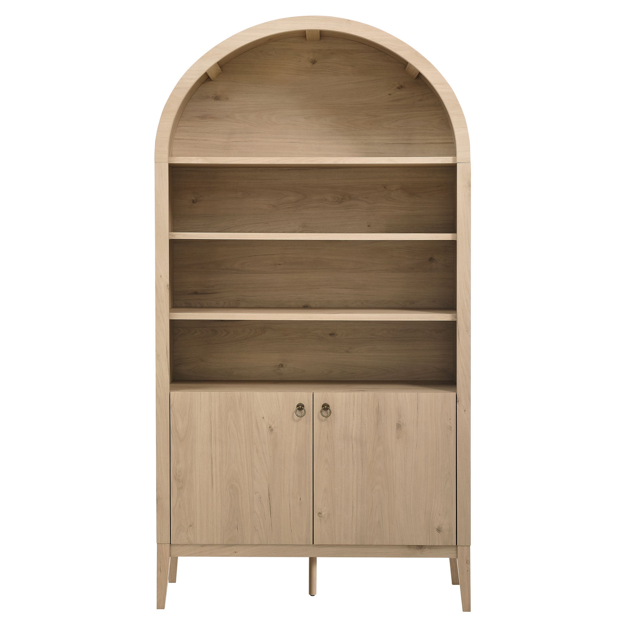 Nolan 74" Tall Arched Storage Display Cabinet Bookshelf by Modway