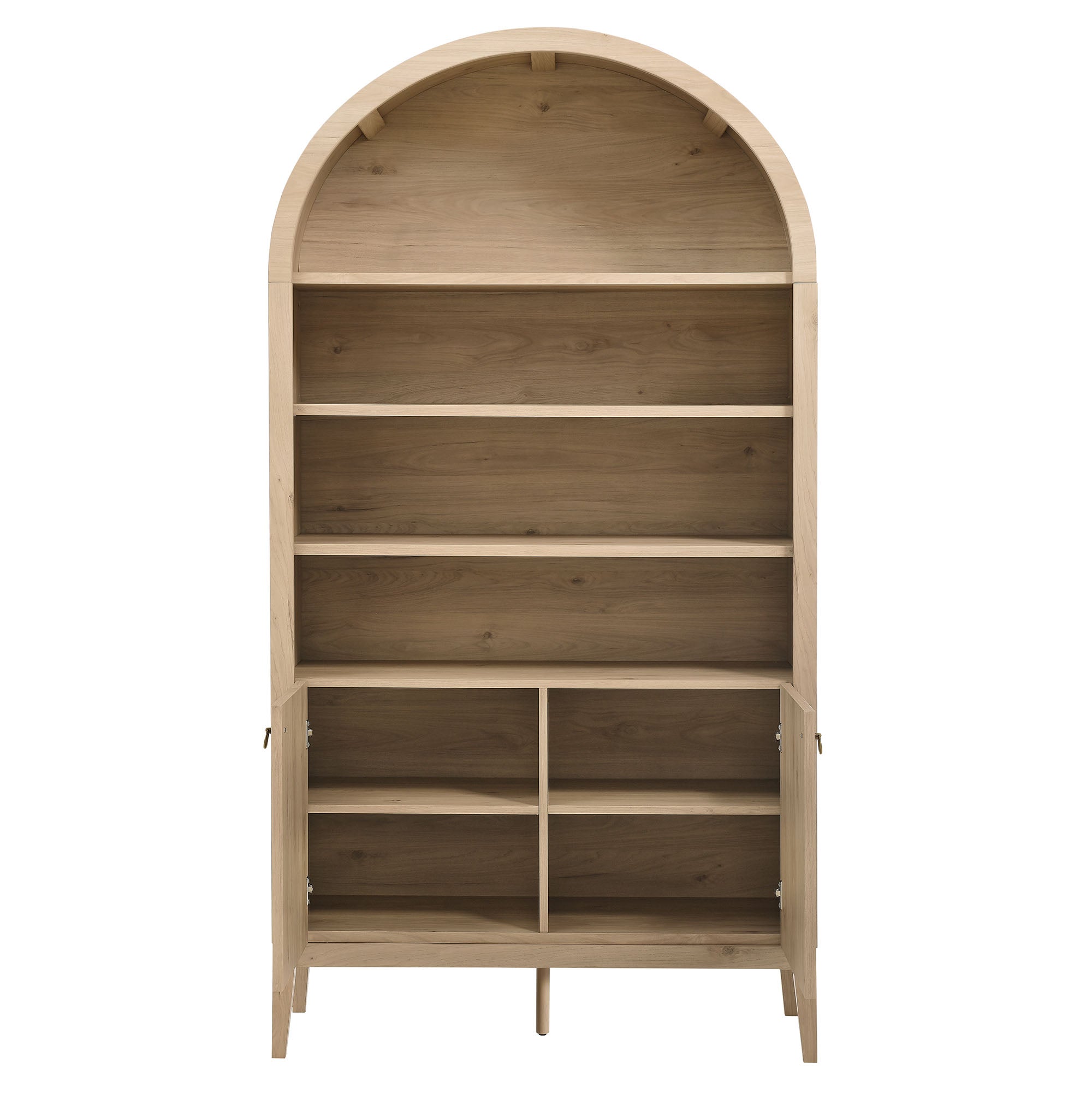 Nolan 74" Tall Arched Storage Display Cabinet Bookshelf by Modway