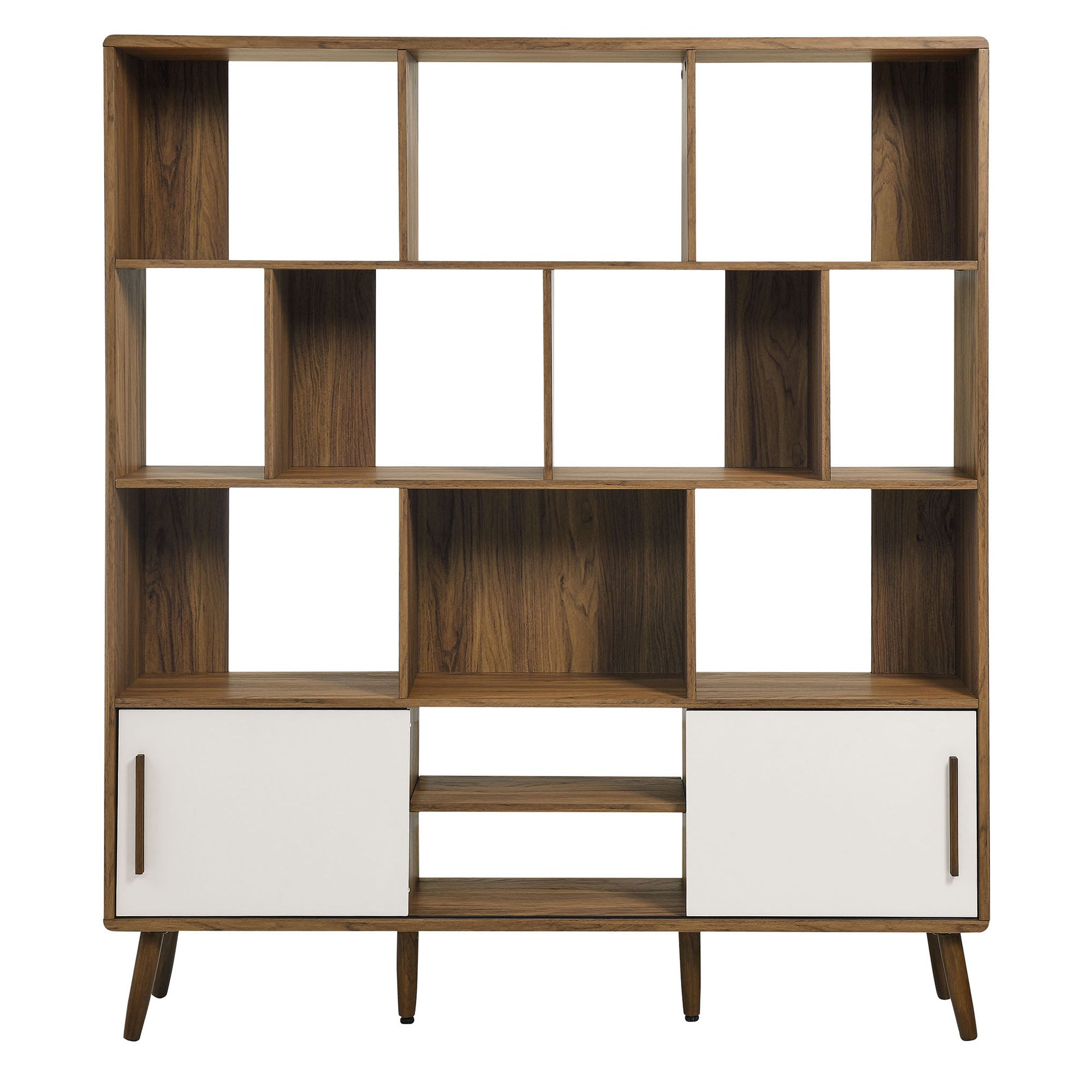 Transmit 59" Bookcase with Sliding Doors by Modway