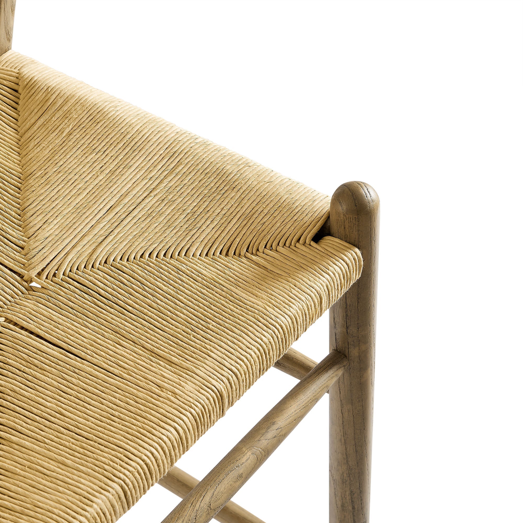 Amish Weathered Gray Teak Wood Counter Stool by Modway