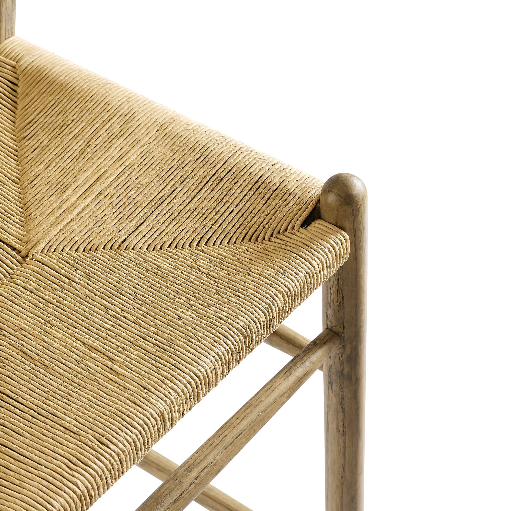 Amish Weathered Gray Teak Wood Bar Stool by Modway