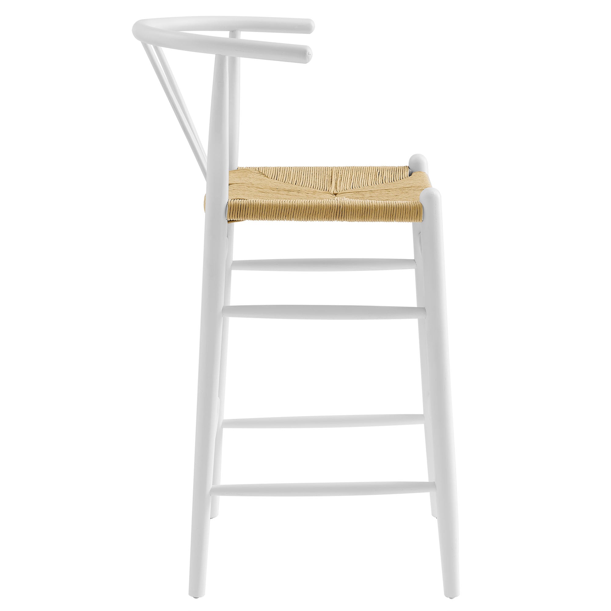Amish Weathered Gray Teak Wood Bar Stool by Modway