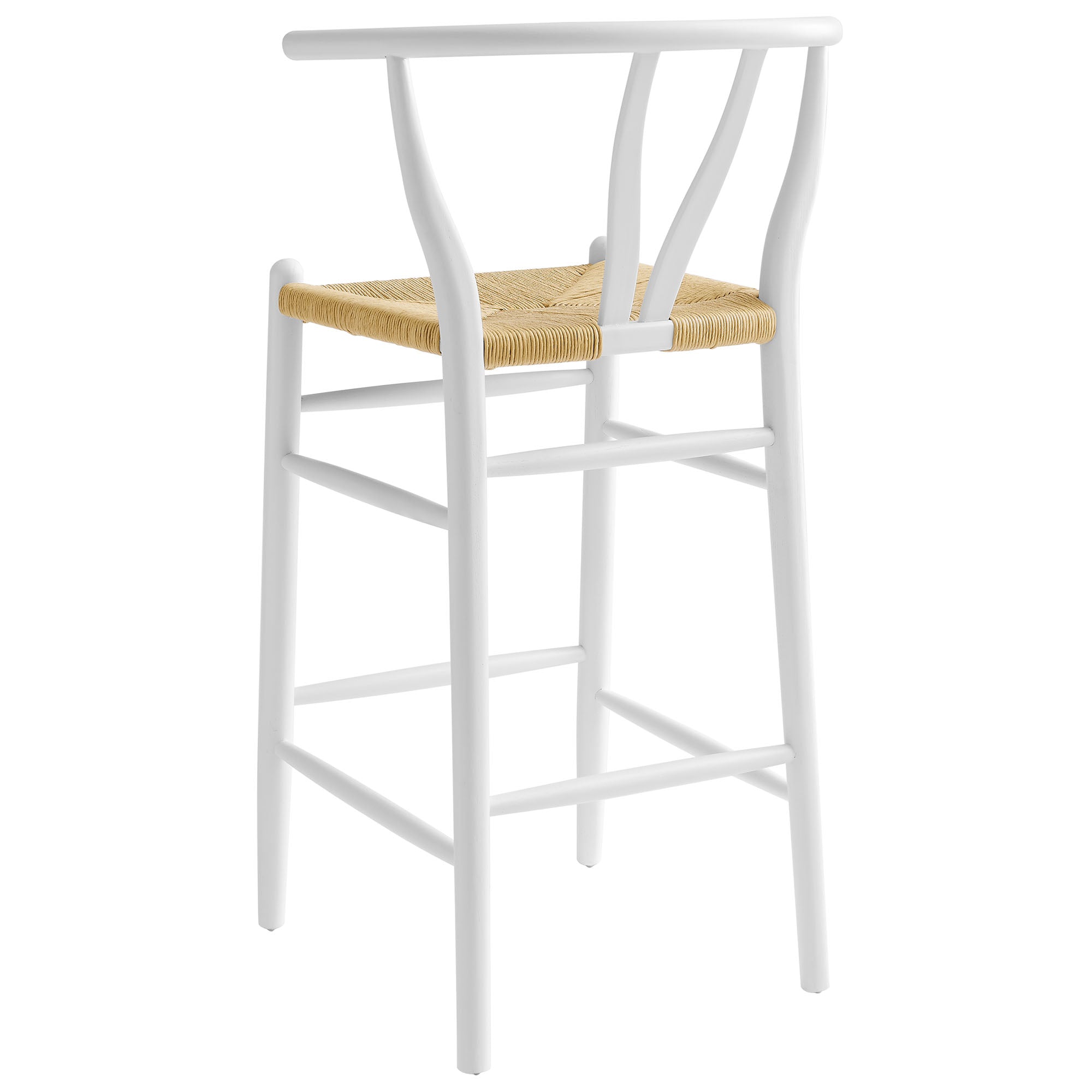 Amish Weathered Gray Teak Wood Bar Stool by Modway