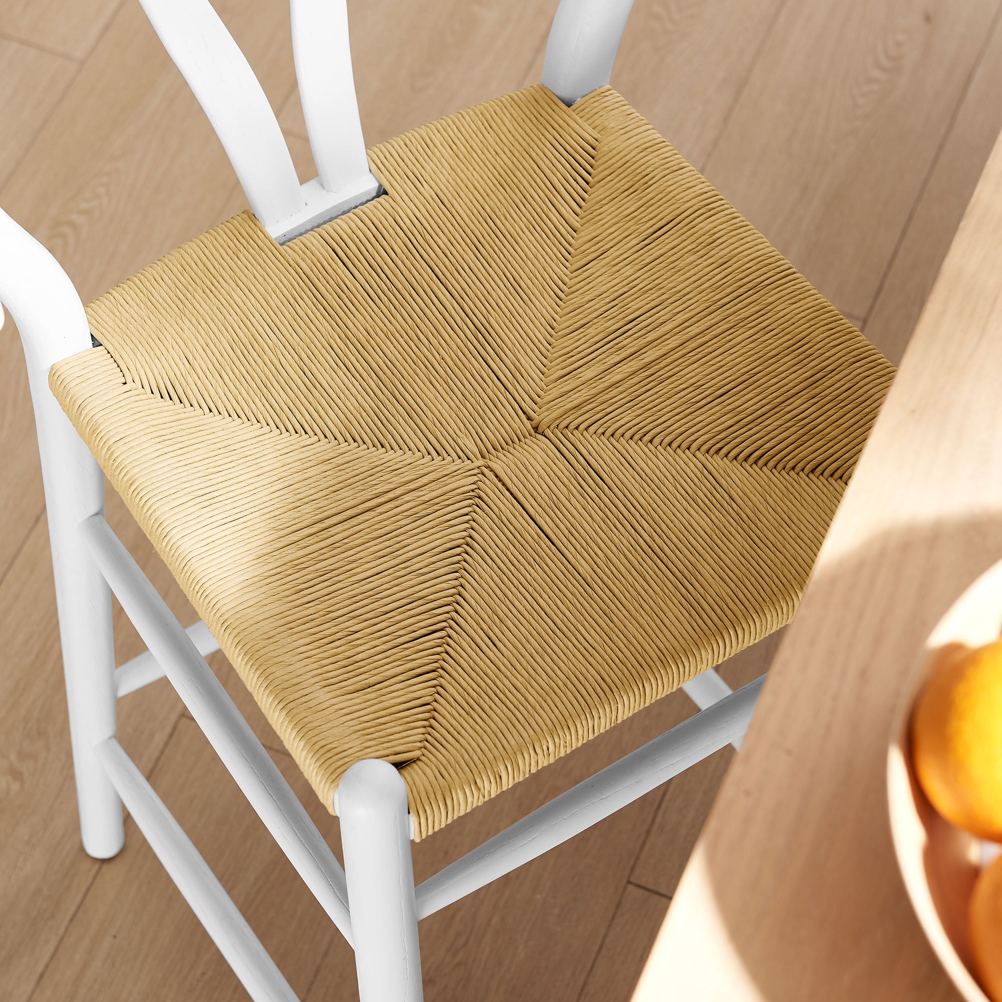 Amish Weathered Gray Teak Wood Bar Stool by Modway