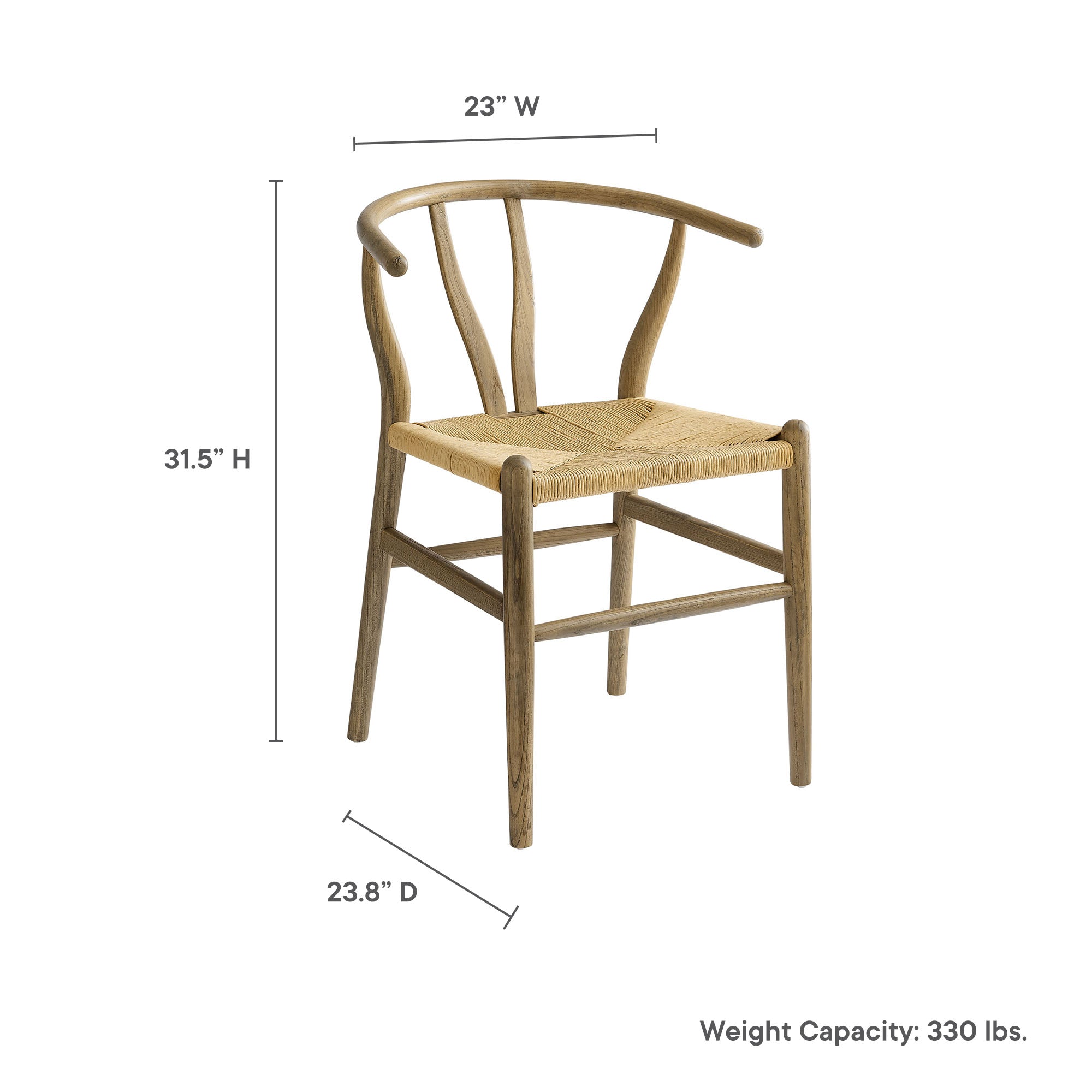 Amish 32" Wood Dining Accent Chair by Modway
