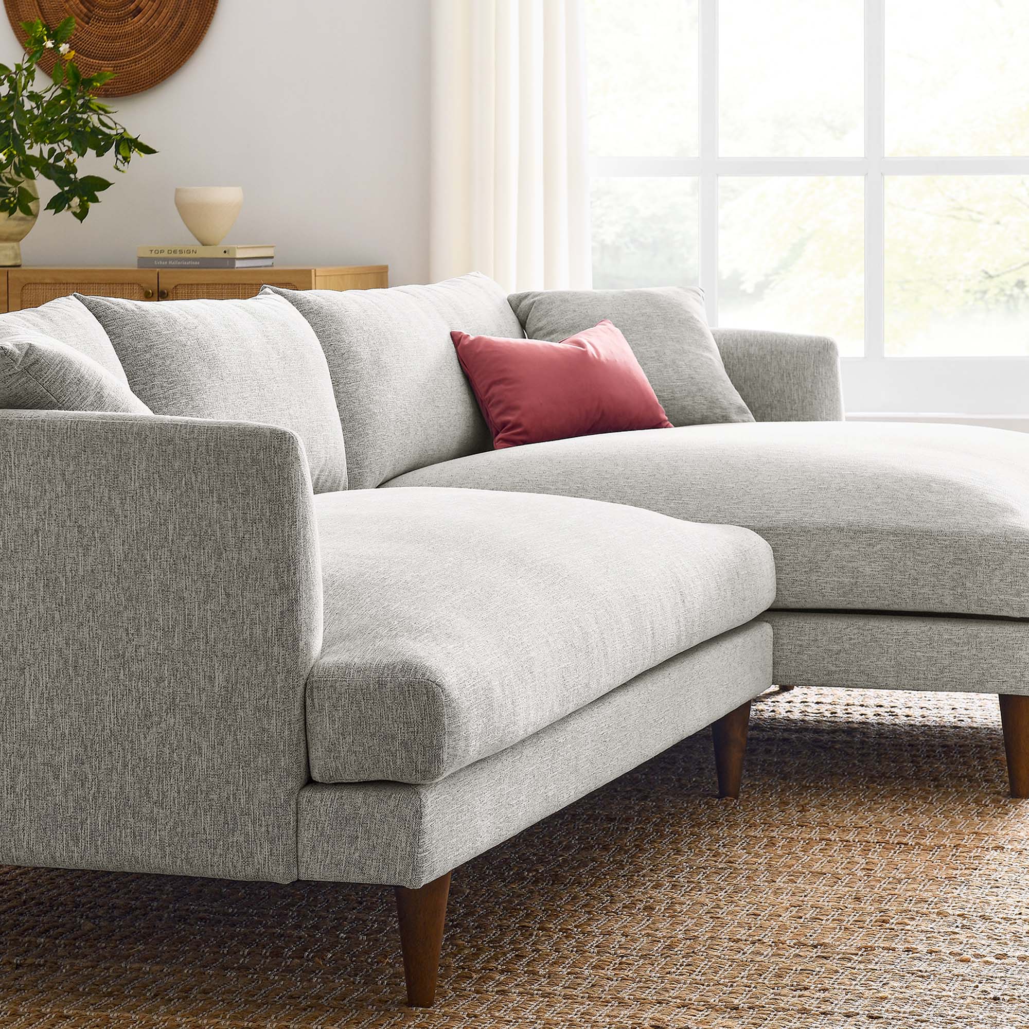 Zoya Right-Facing Down Filled Overstuffed Right Sectional Sofa by Modway