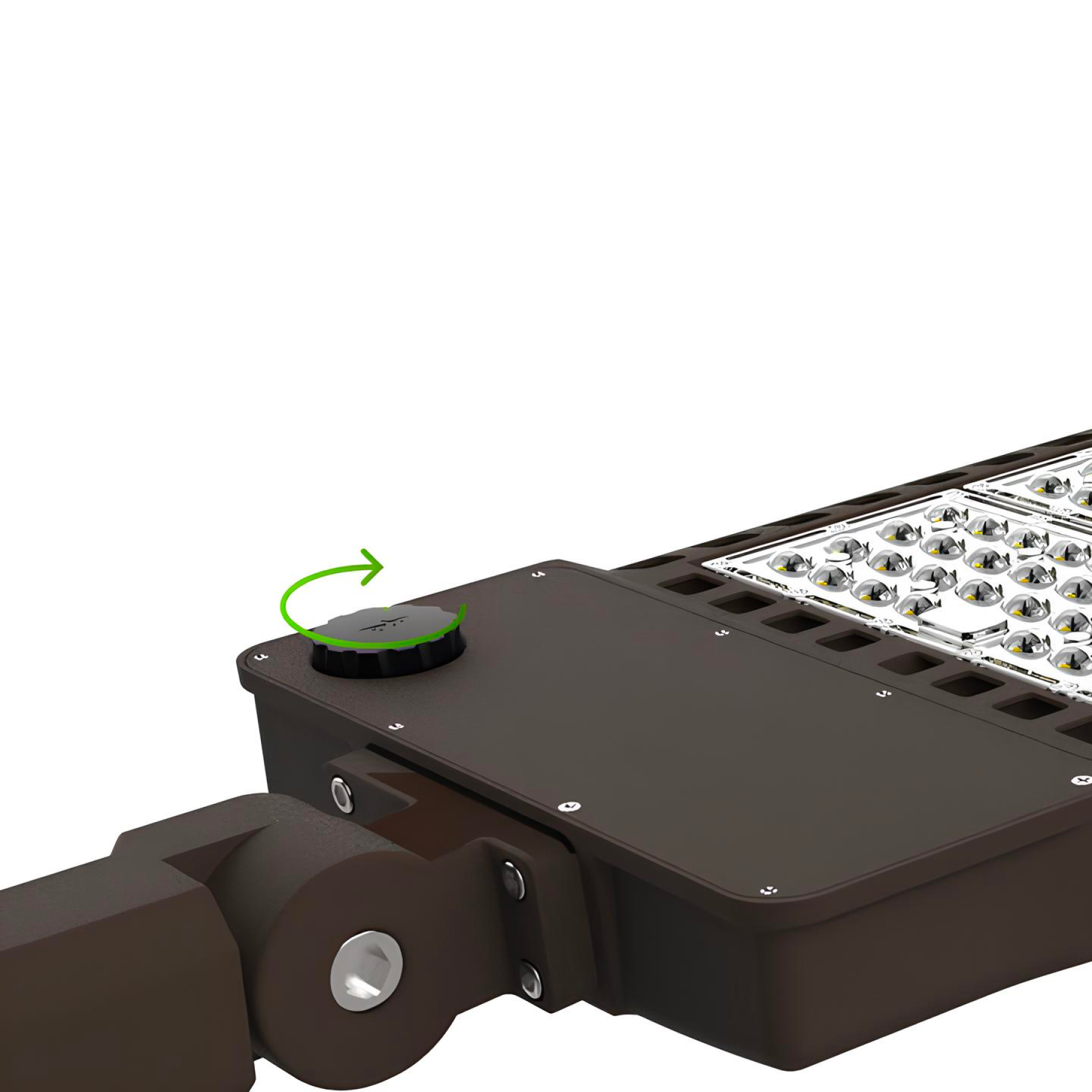 LED Shoebox Light/Area Light - Trunnion Mount - 100W/150W/200W Wattage Adjustable, 5000K CCT, 0-10V dimmable IP67 Waterproof Rated, 100-347V,150LM/W, UL, DLC 5.1 Premium