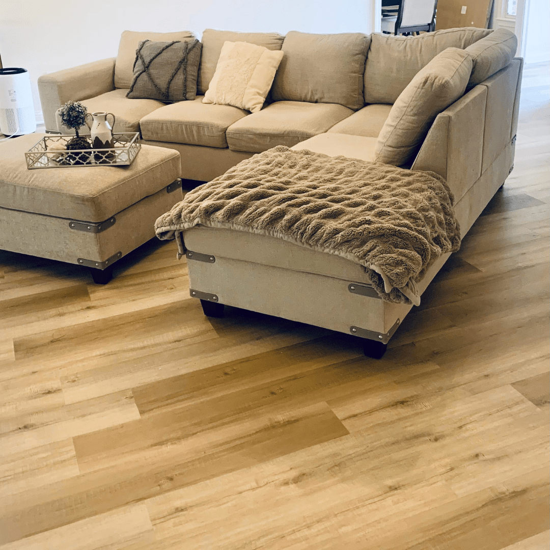 7" x 48" x 6.5mm Thickness French Oak Click Lock Luxury Vinyl Plank, 20MIL (19SQ FT/ BOX)
