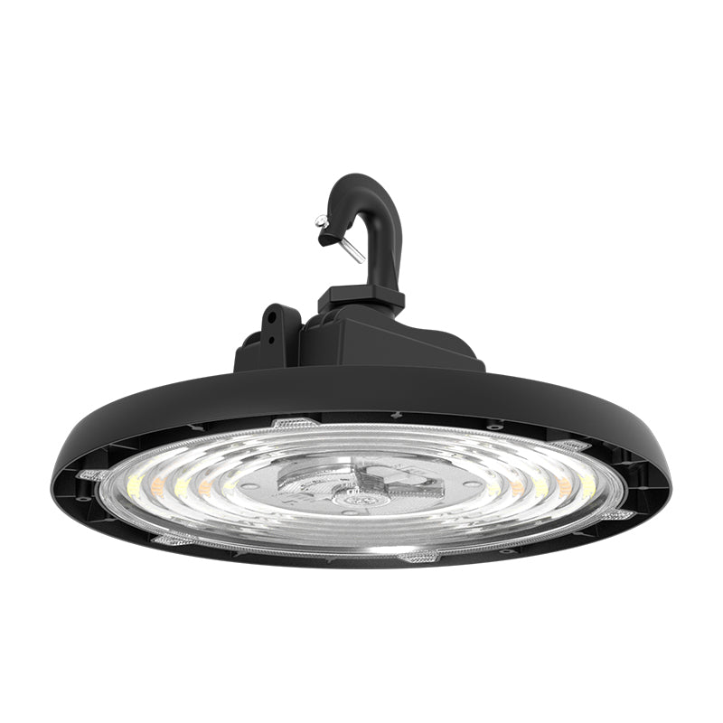 UFO LED High Bay Light 160W - 4000K/5000K CCT Changeable, 27500LM, AC120-277V, IP65, Dimmable, UL DLC Listed, High Bay Light for Warehouse Factory Barn Workshop Garage Gymnasium & Supermarket Lighting