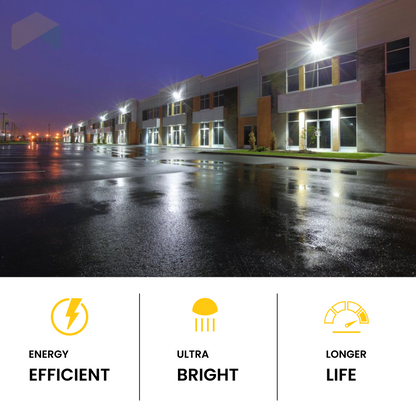 LED Wall Pack Light With Photocell, 25W, 3571 Lumens, 3000K/4000K/5000K CCT Selectable Included Photocell Equivalent, Waterproof Commercial Security Lighting for Warehouses, Garage,ETL Listed