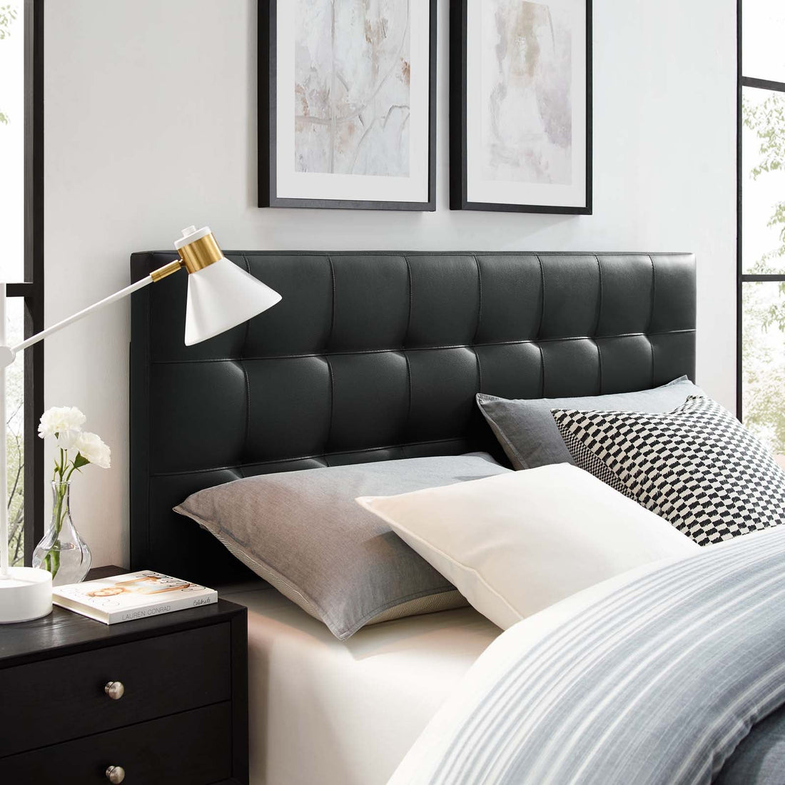 Lily Upholstered Vinyl Headboard by Modway