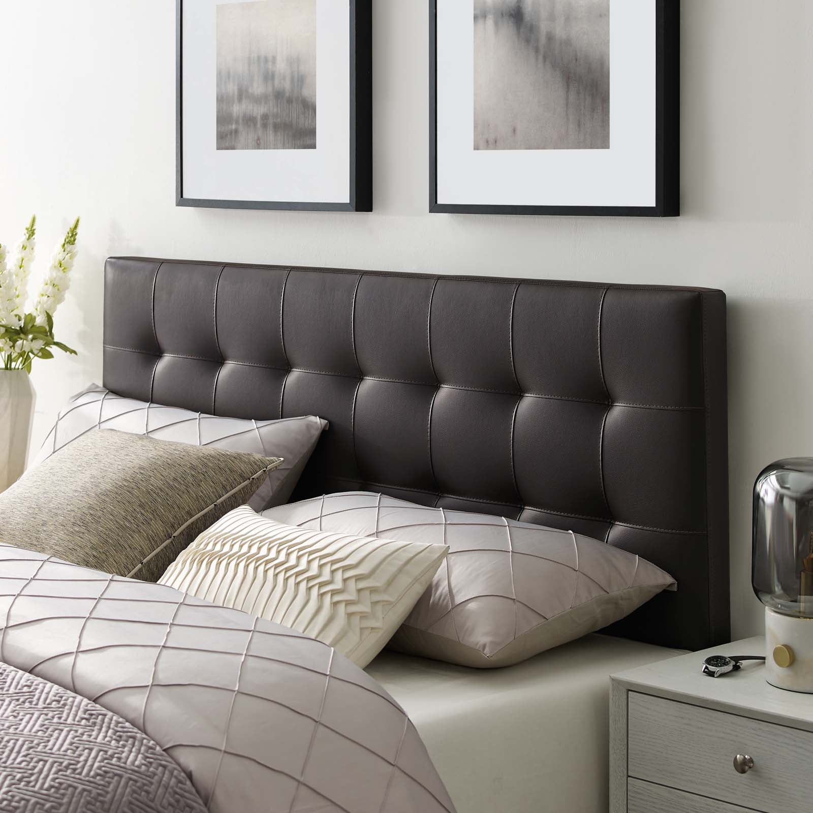 Lily Upholstered Vinyl Headboard by Modway