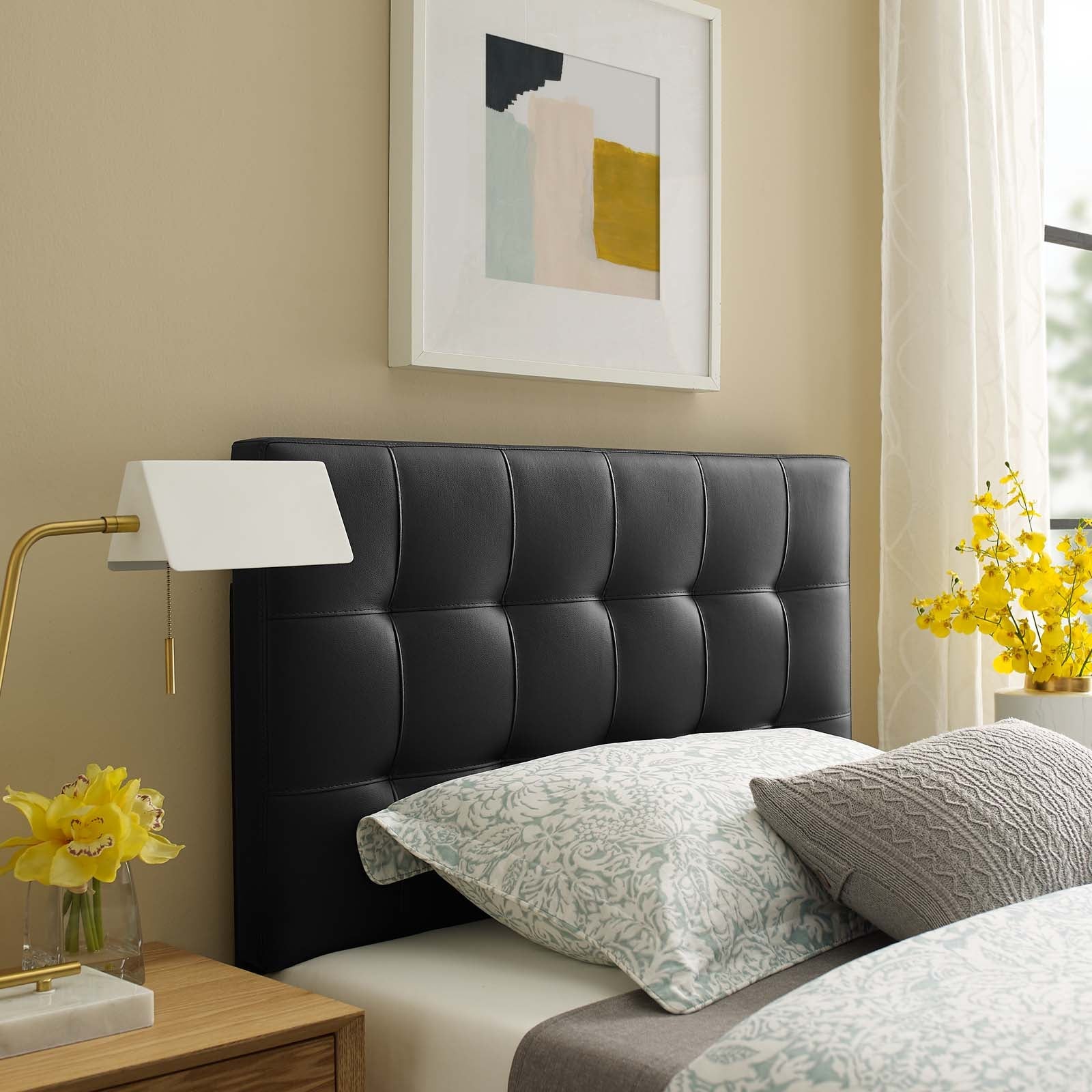 Lily Upholstered Vinyl Headboard by Modway