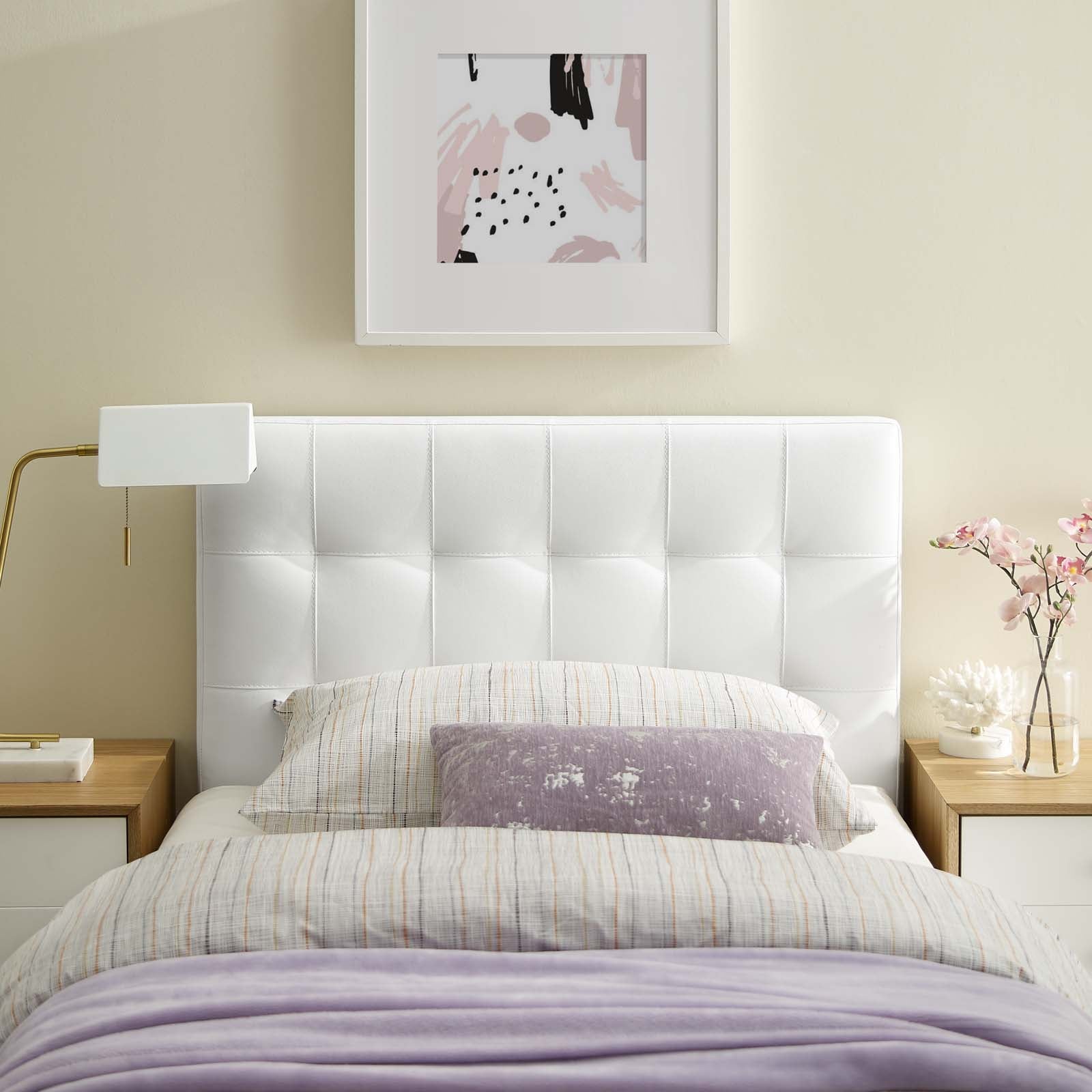 Lily Upholstered Vinyl Headboard by Modway