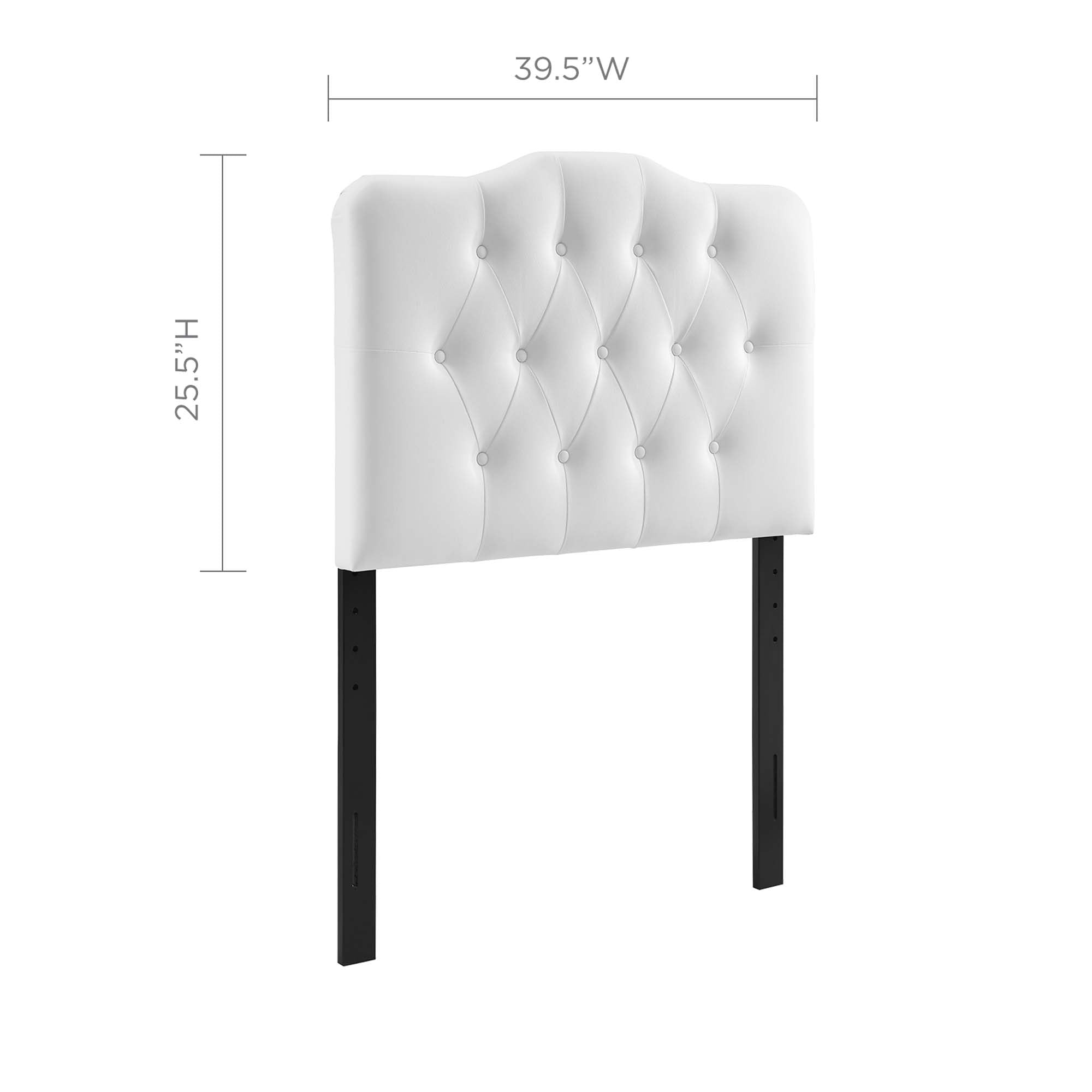 Annabel Upholstered Vinyl Headboard by Modway