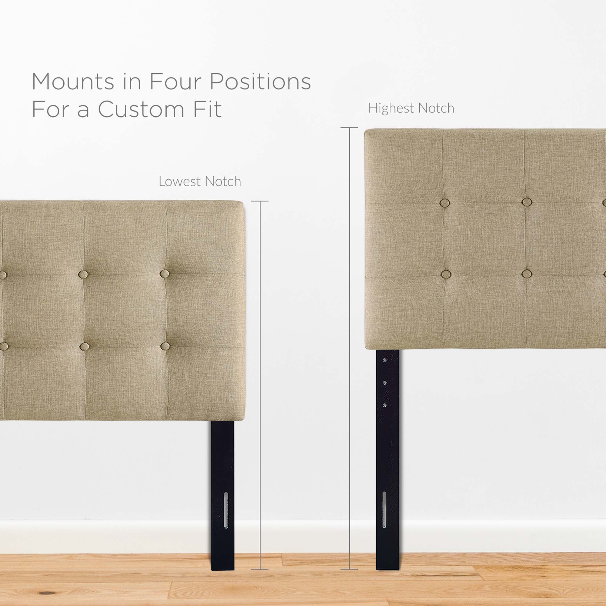 Emily Upholstered Fabric Headboard by Modway